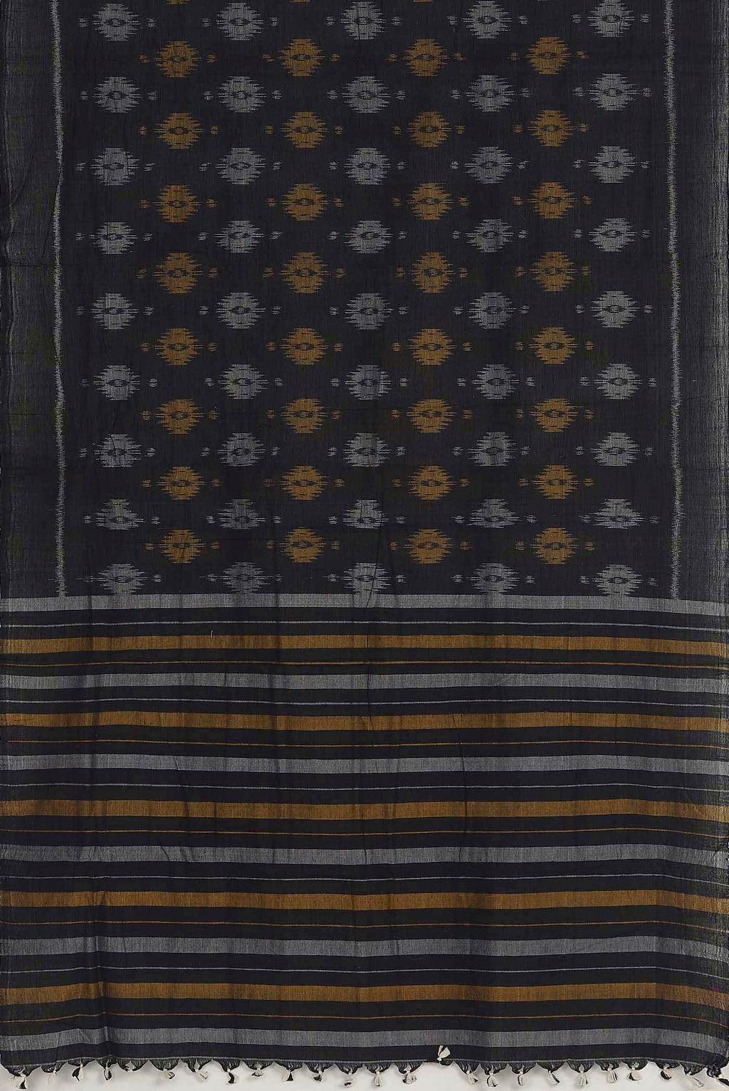 Black Orissa Cotton Saree