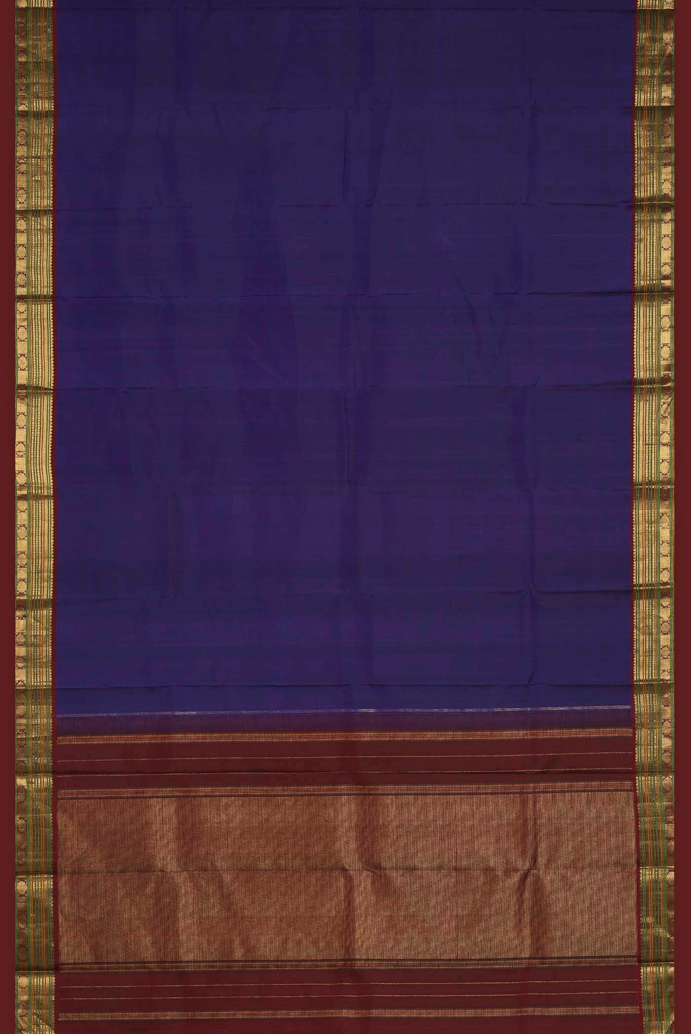 Blue Kanchipuram Silk Saree