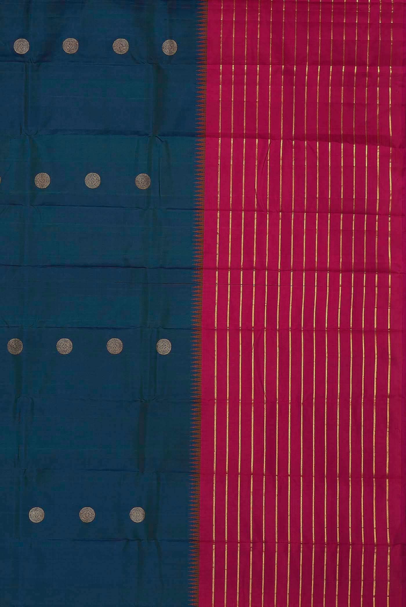Blue Kanchipuram Silk Saree