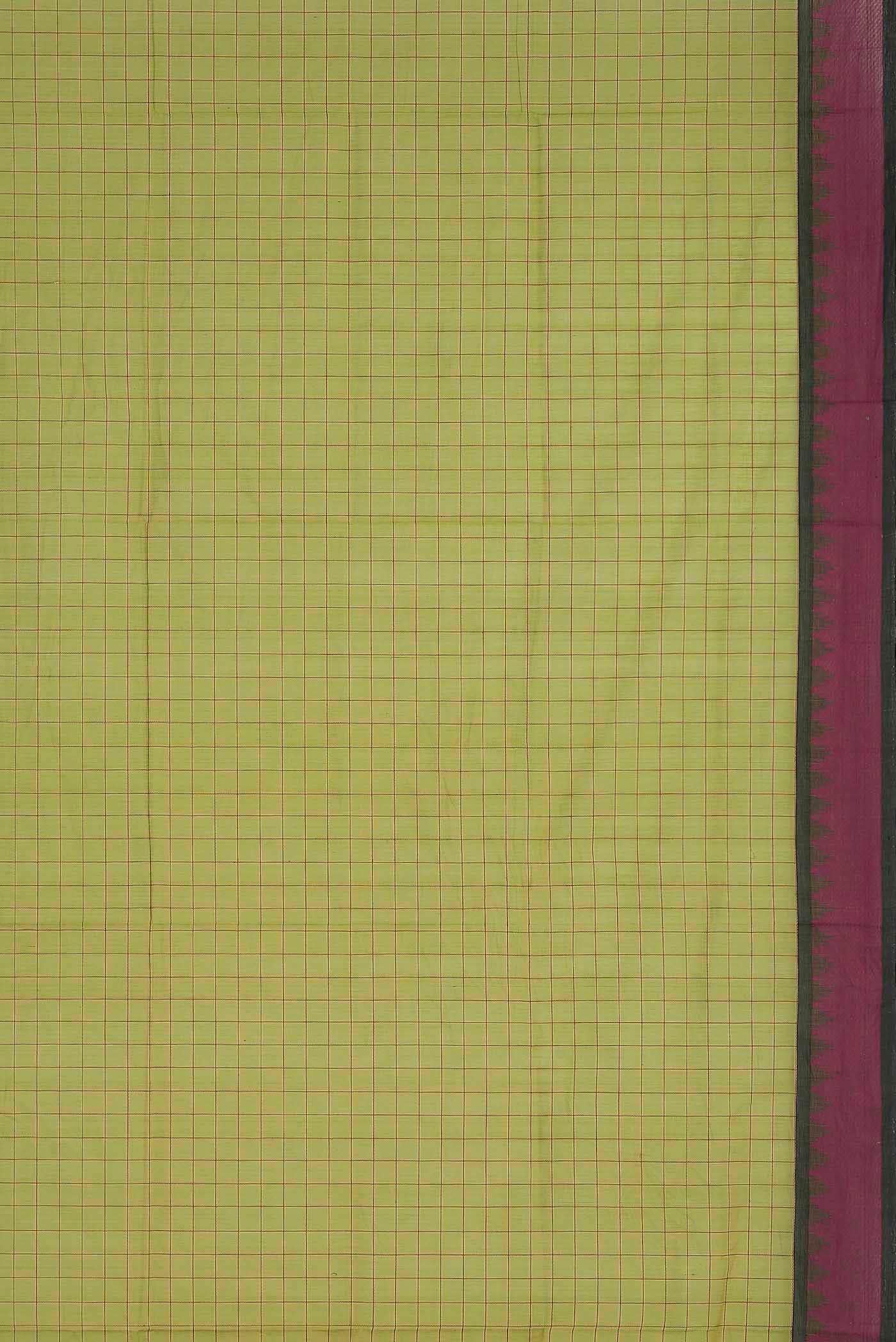 Green Coimbatore Cotton Saree