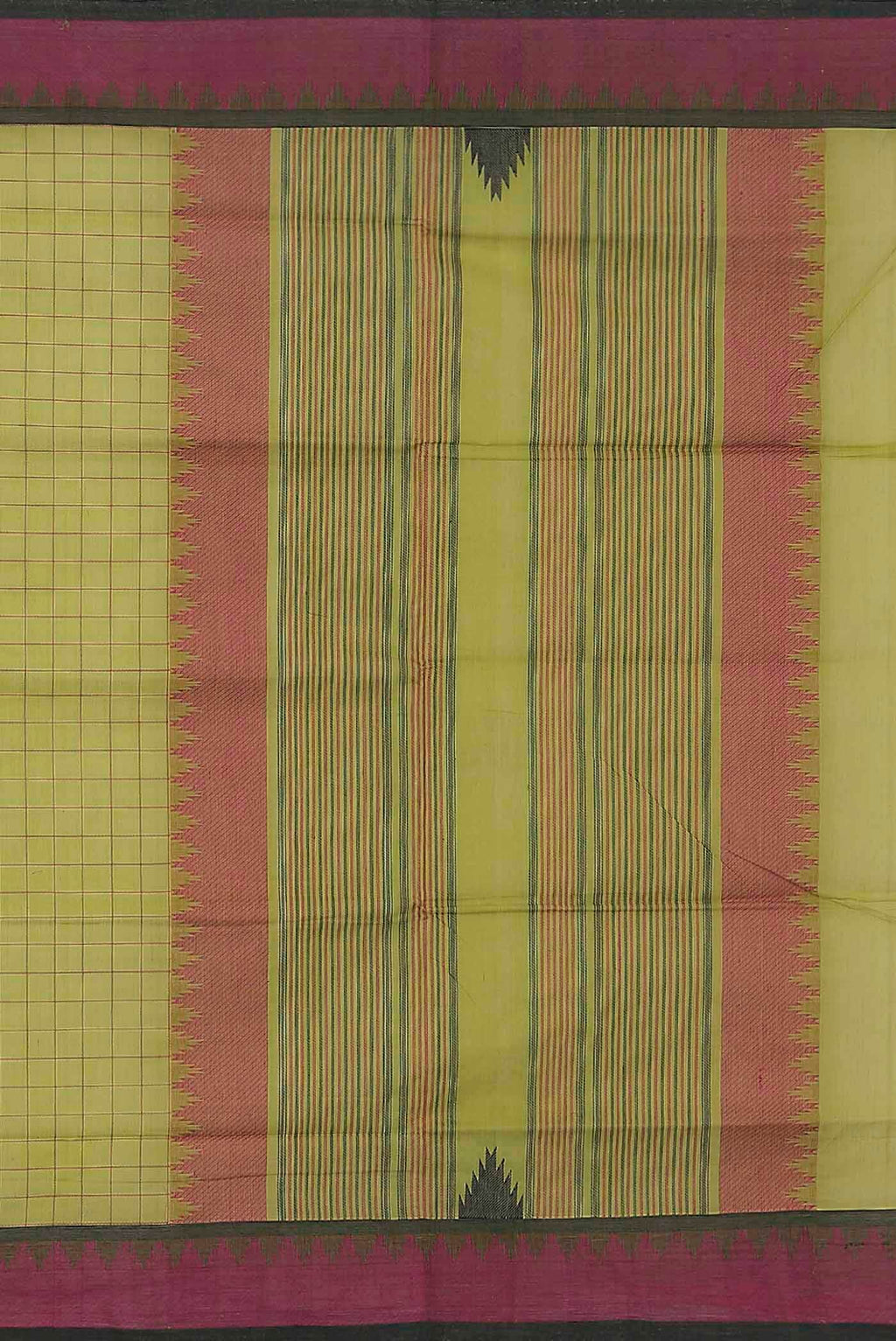 Green Coimbatore Cotton Saree