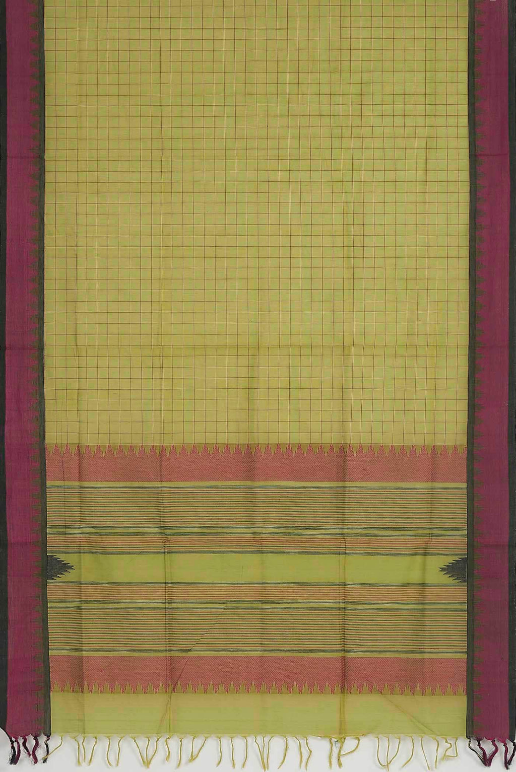 Green Coimbatore Cotton Saree