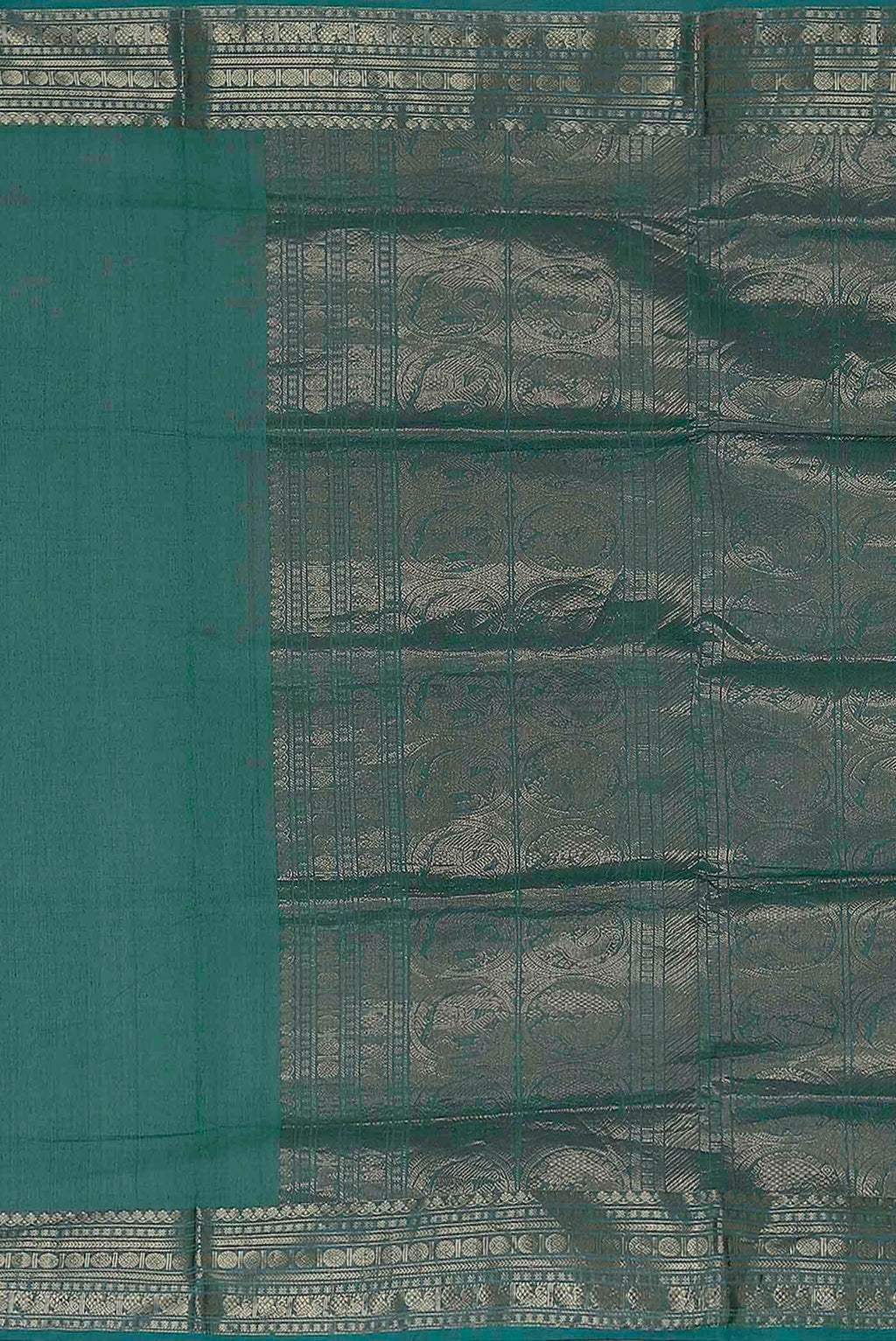 Green Coimbatore Cotton Saree