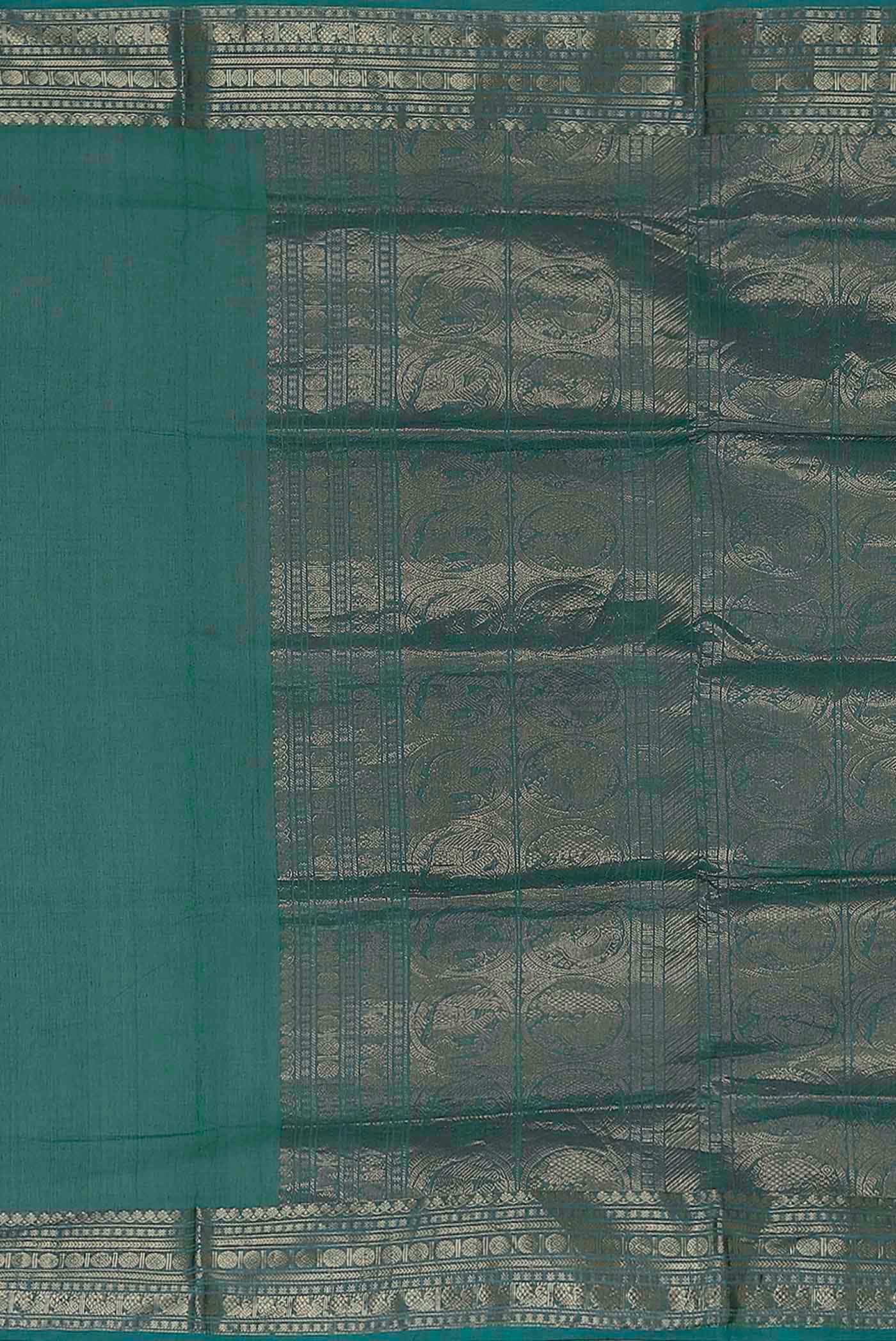 Green Coimbatore Cotton Saree