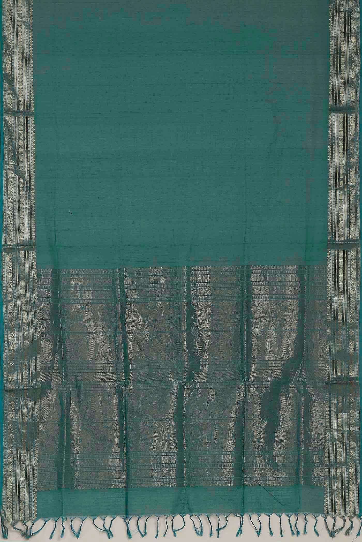 Green Coimbatore Cotton Saree