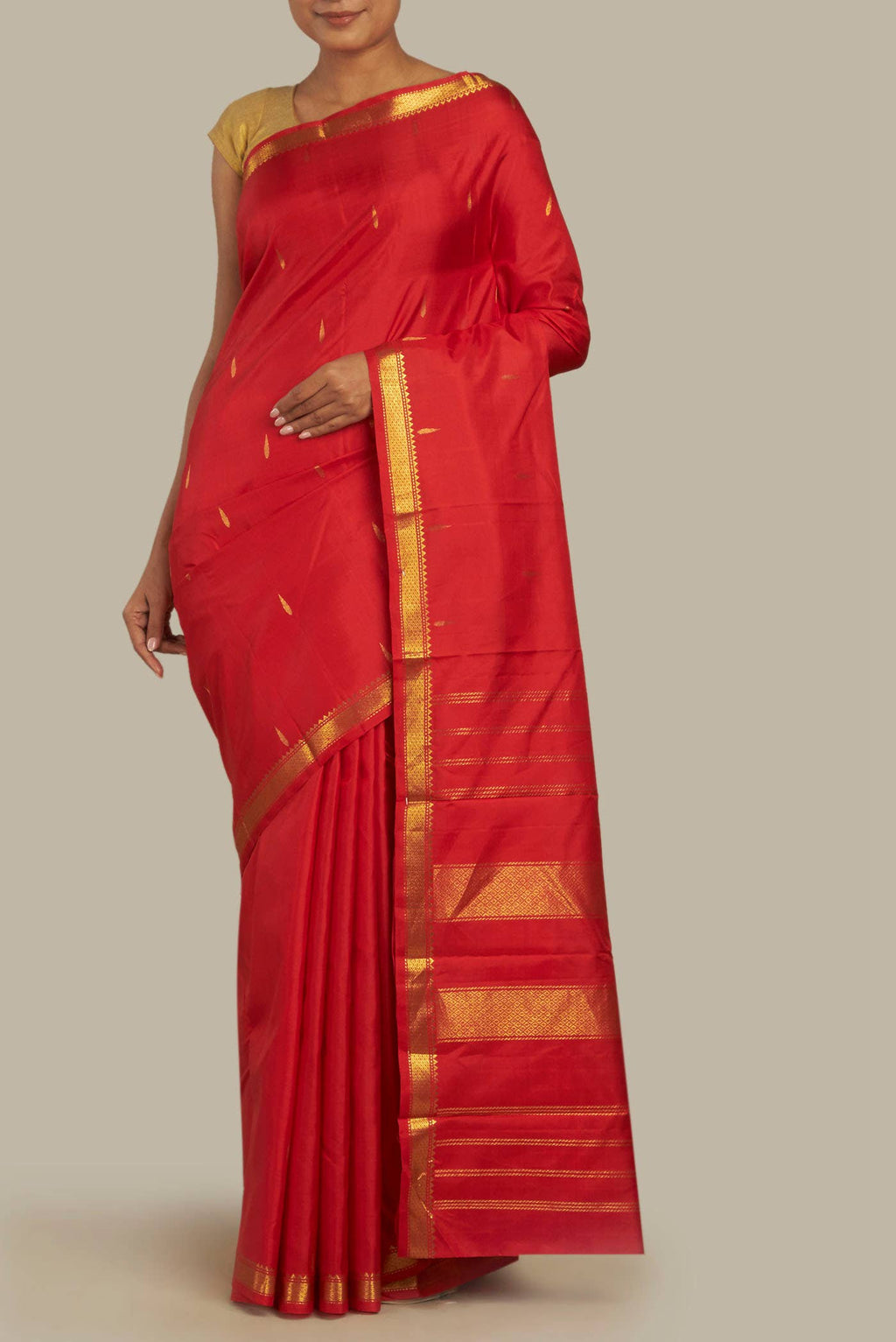 Red Kanchipuram Silk Saree