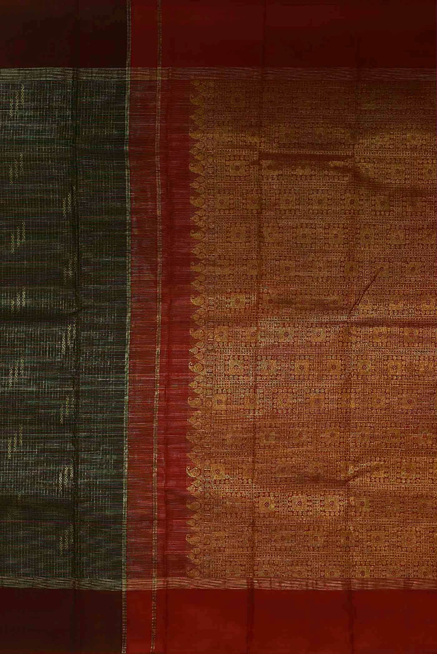 Black Kanchipuram Silk Saree