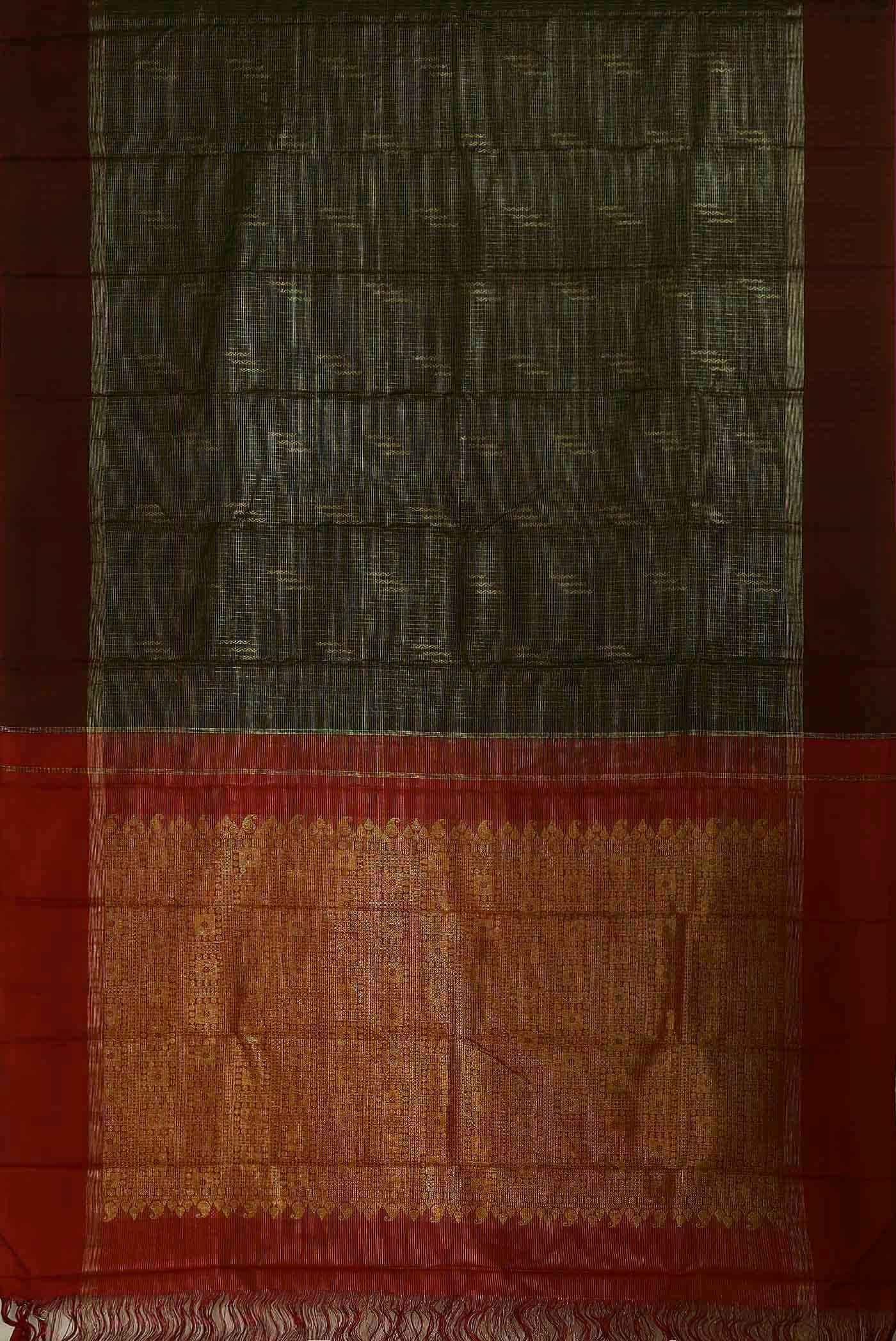 Black Kanchipuram Silk Saree