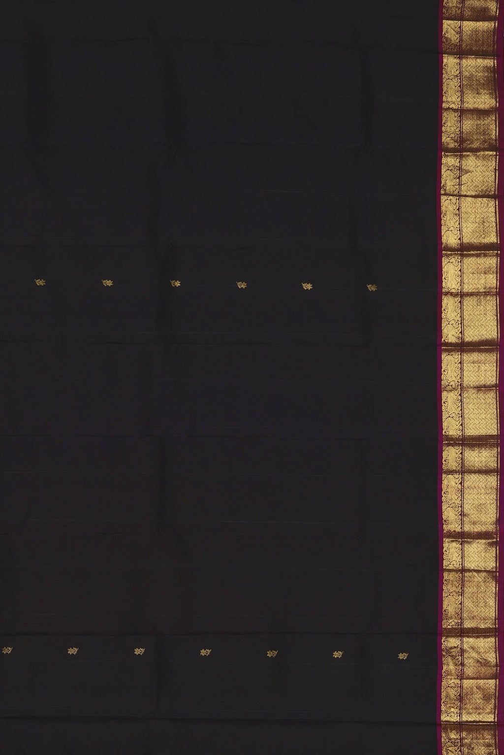 Black Kanchipuram Silk Saree