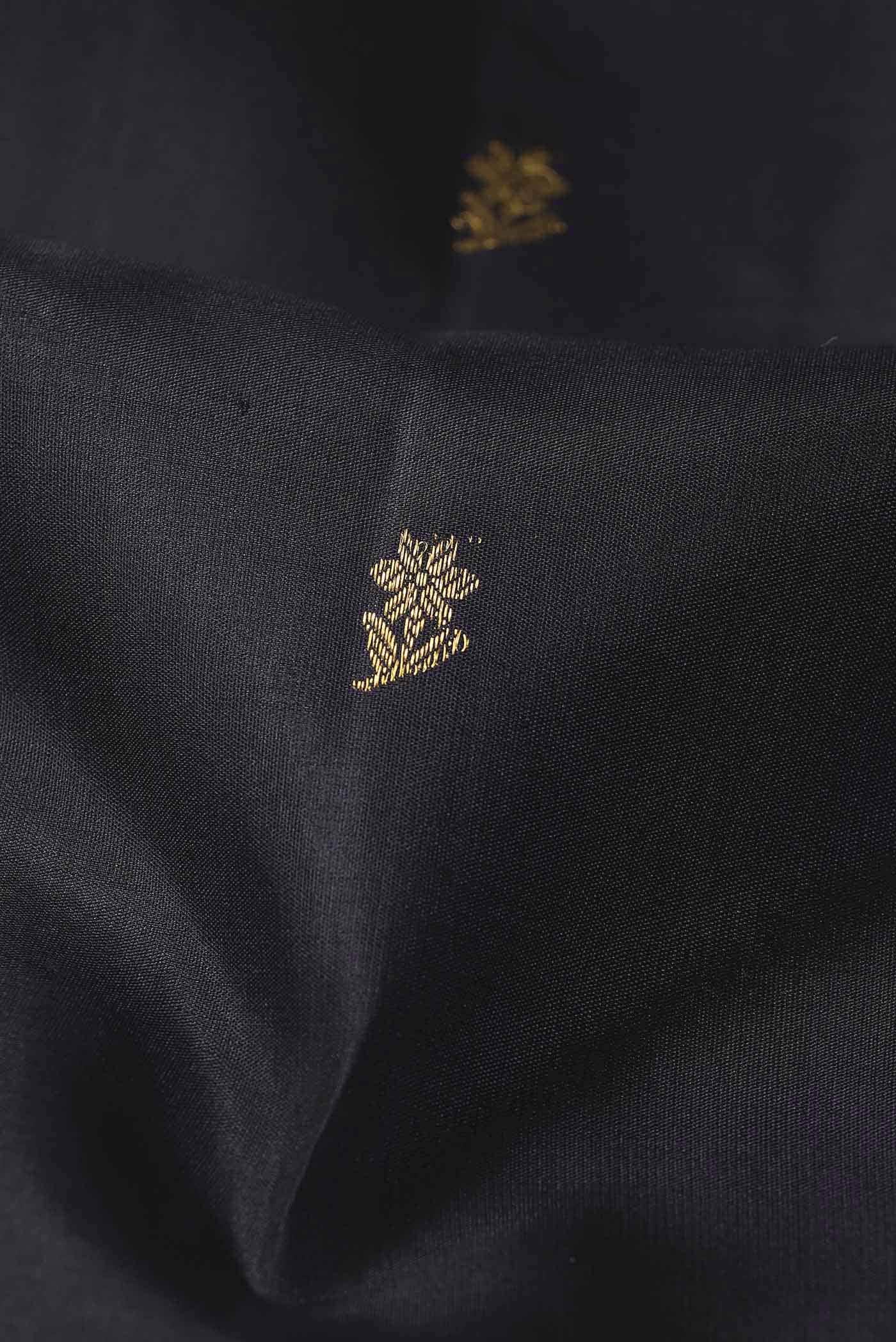Black Kanchipuram Silk Saree