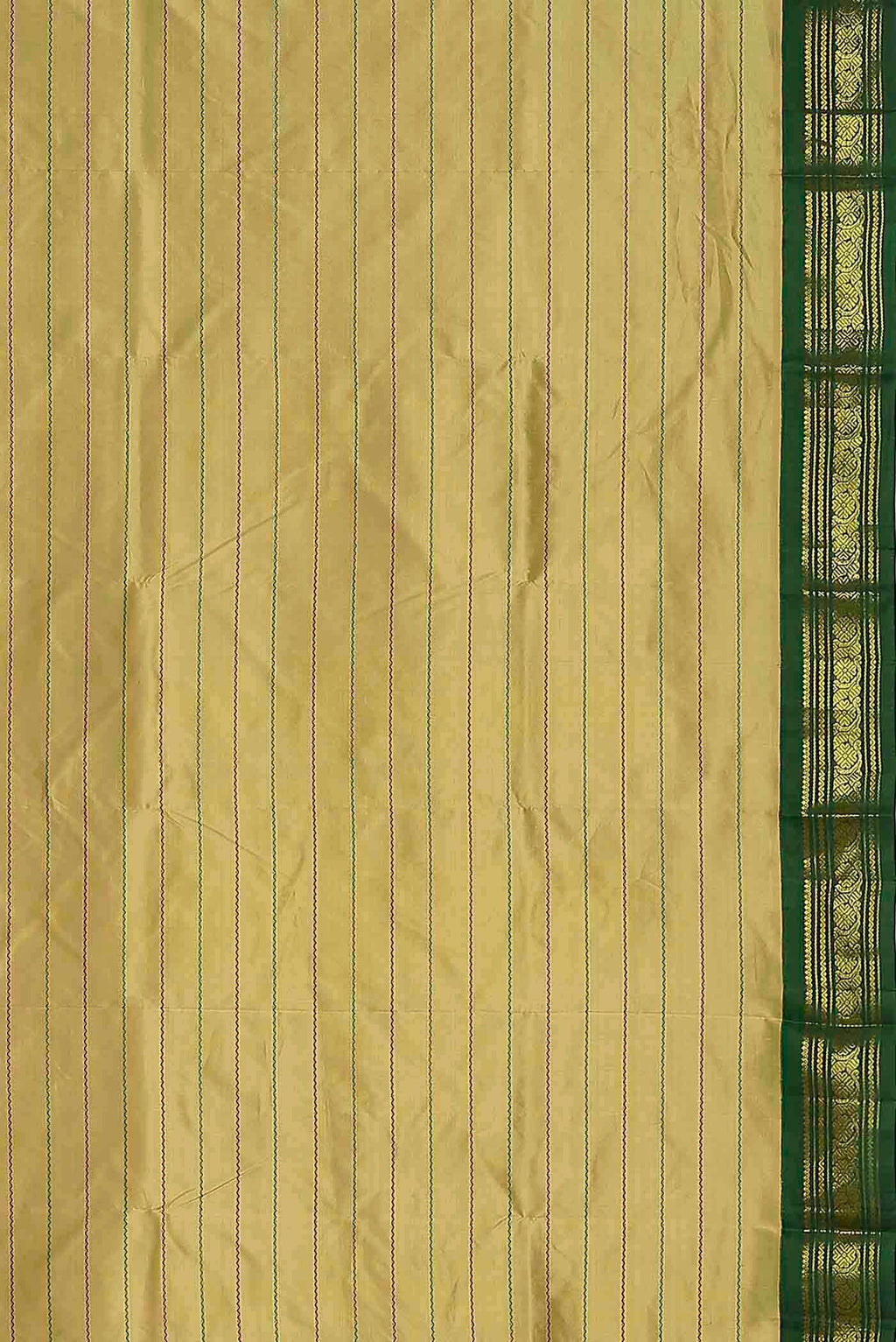 Yellow Kanchipuram Silk Saree