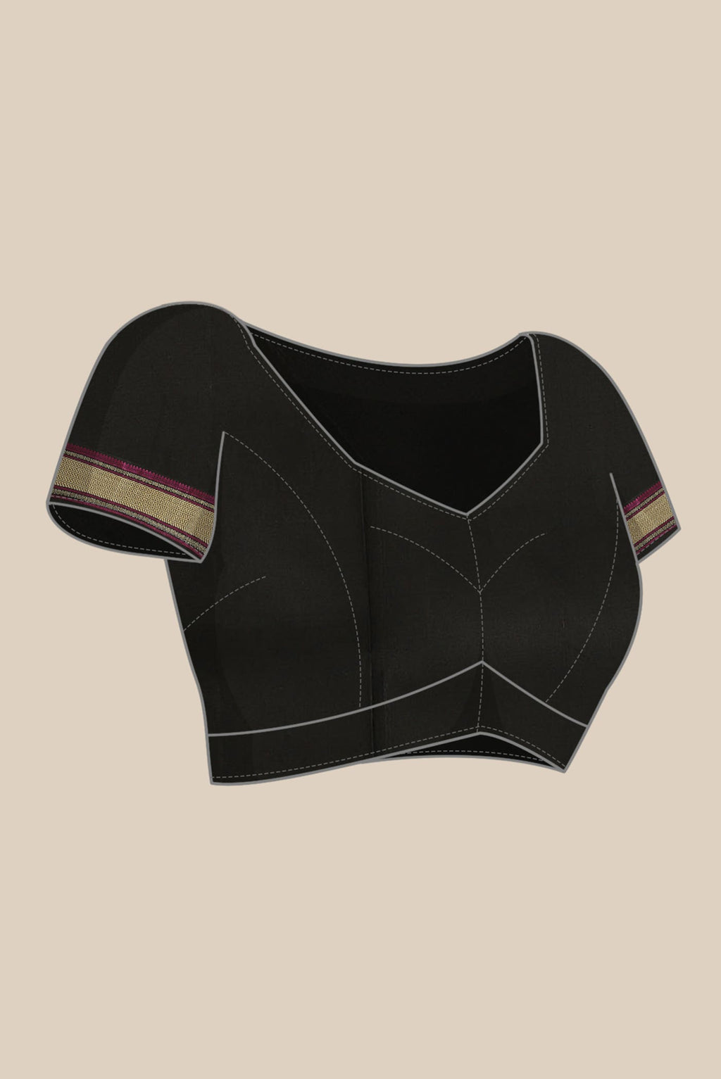 Black Kanchipuram Silk Saree