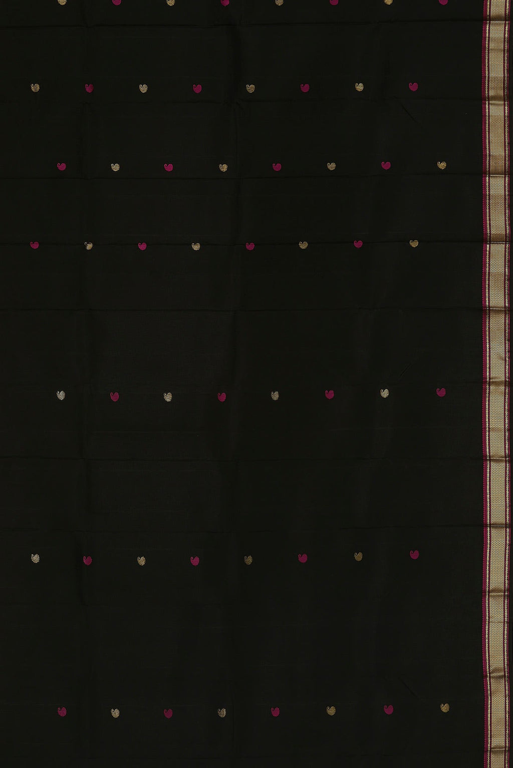 Black Kanchipuram Silk Saree