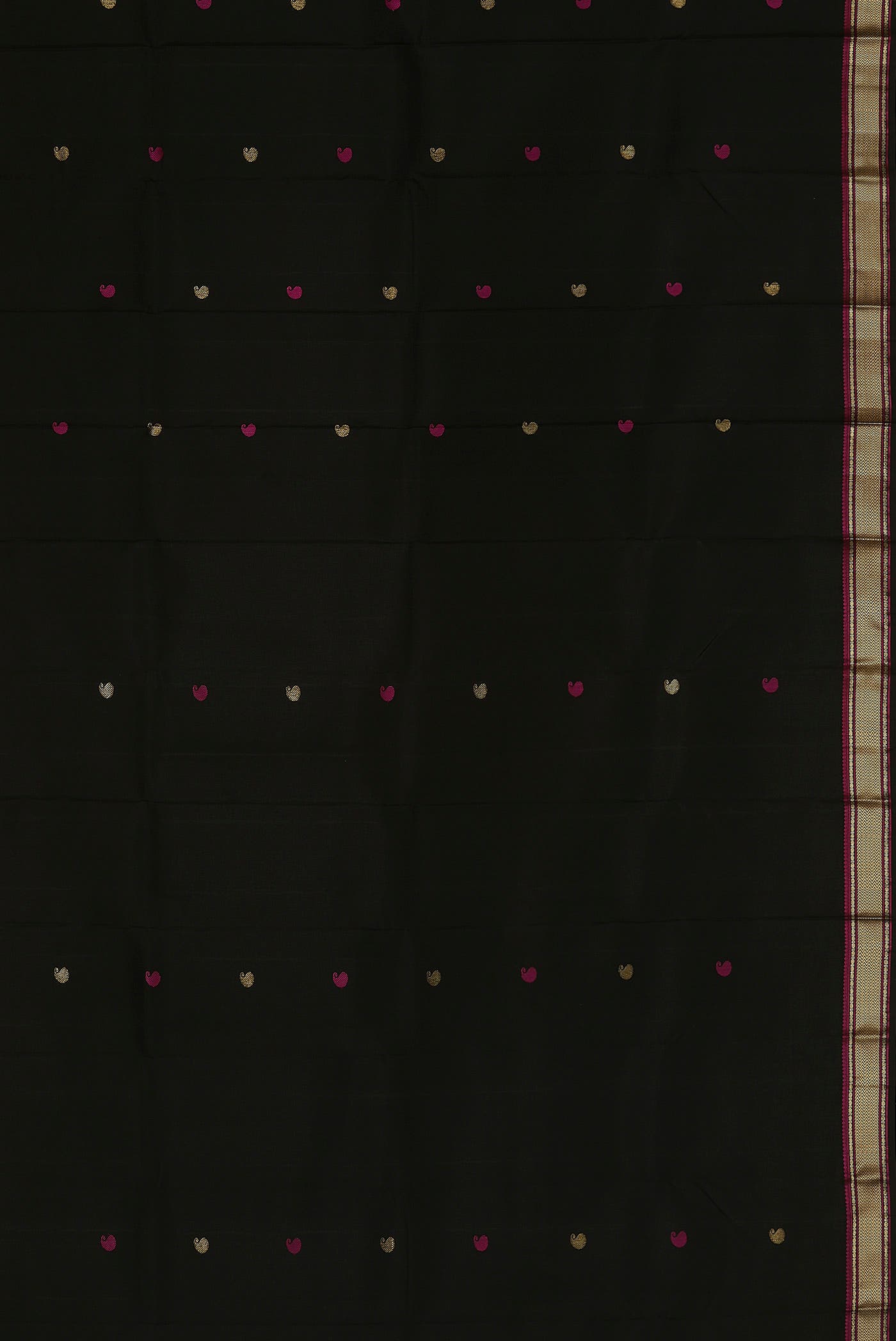 Black Kanchipuram Silk Saree