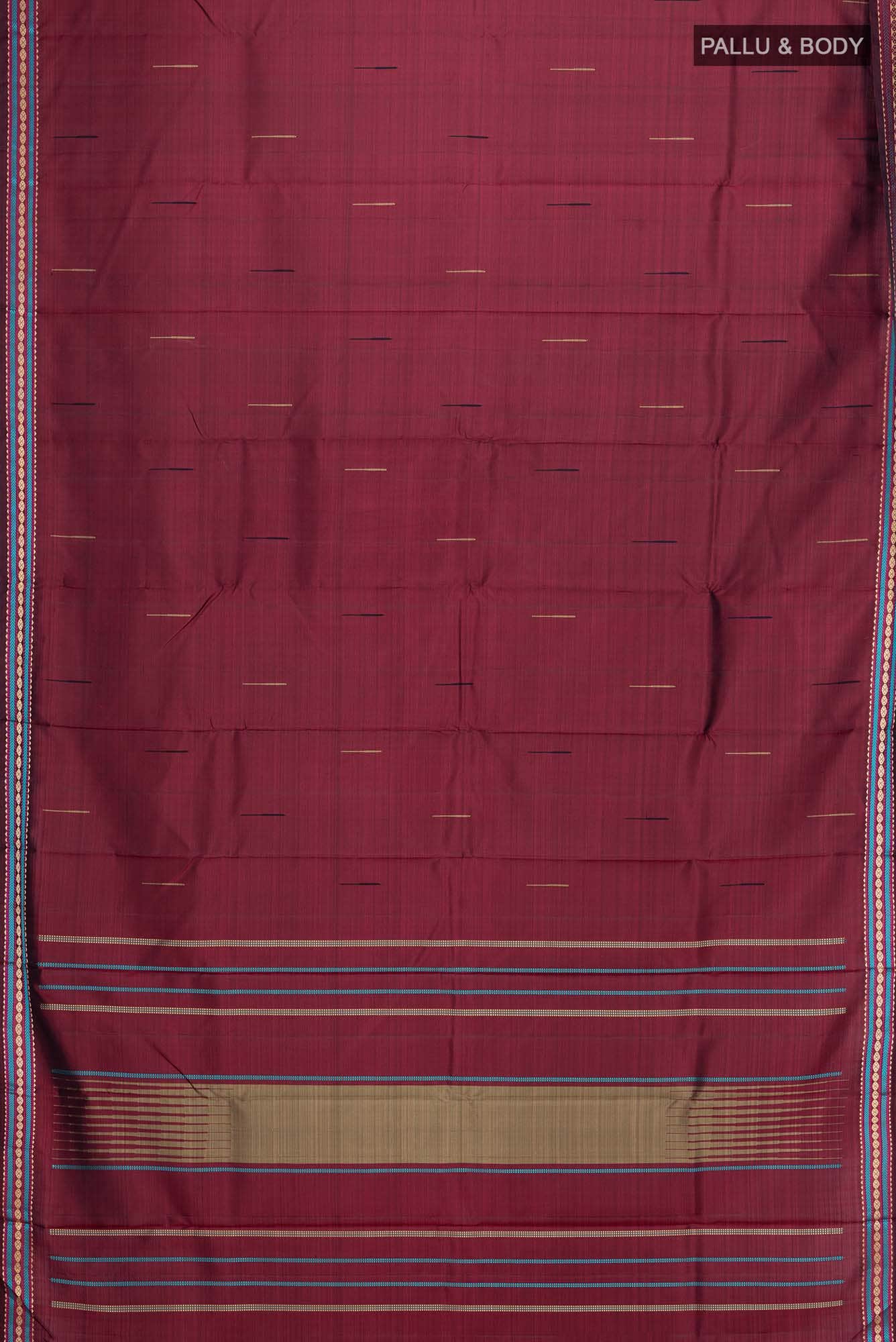 Pure Silk Pure Zari Maroon Kanchipuram Saree