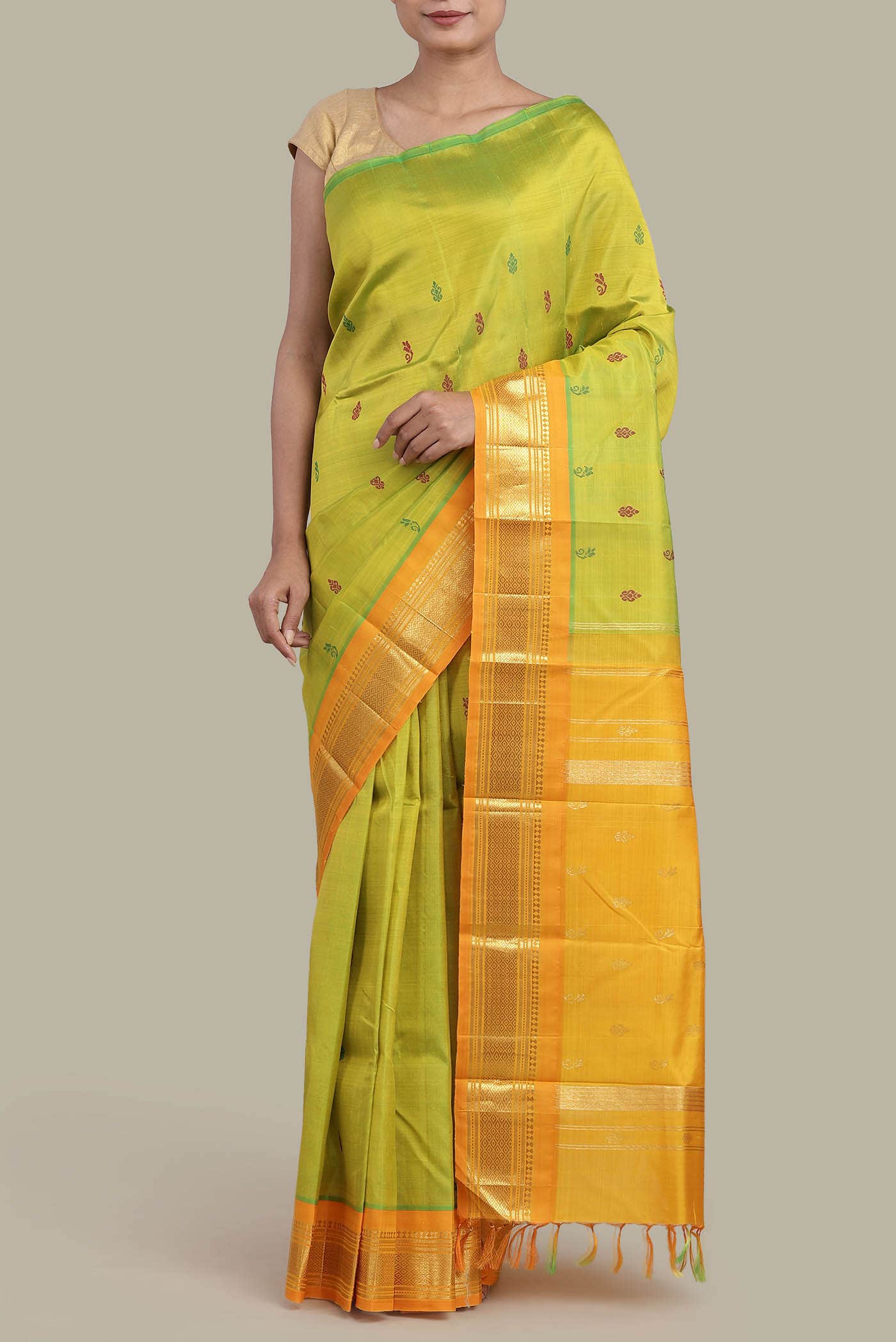 Green Kanchipuram Silk Saree