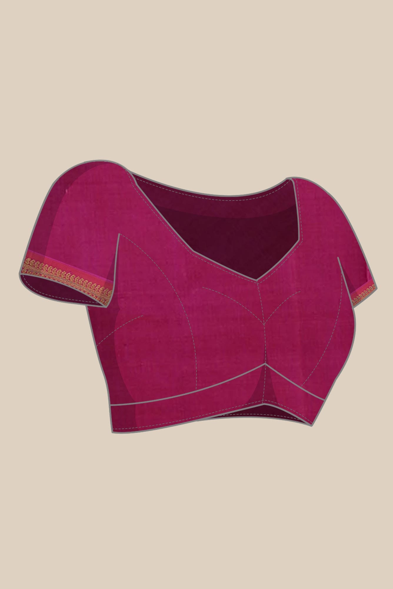 Purple Kanchipuram Silk Saree