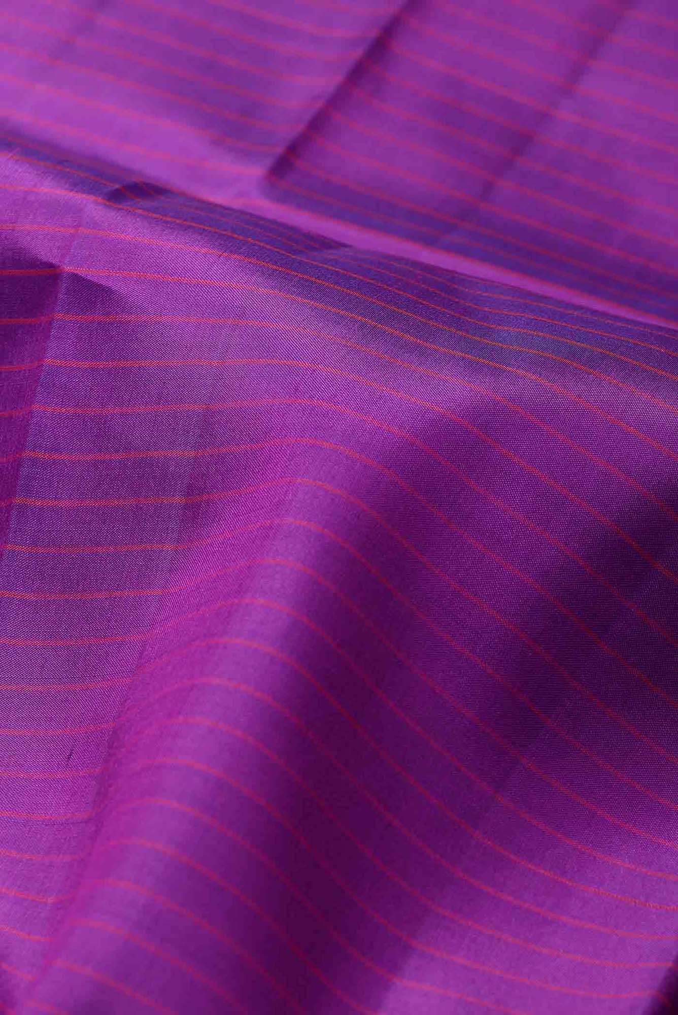 Purple Kanchipuram Silk Saree