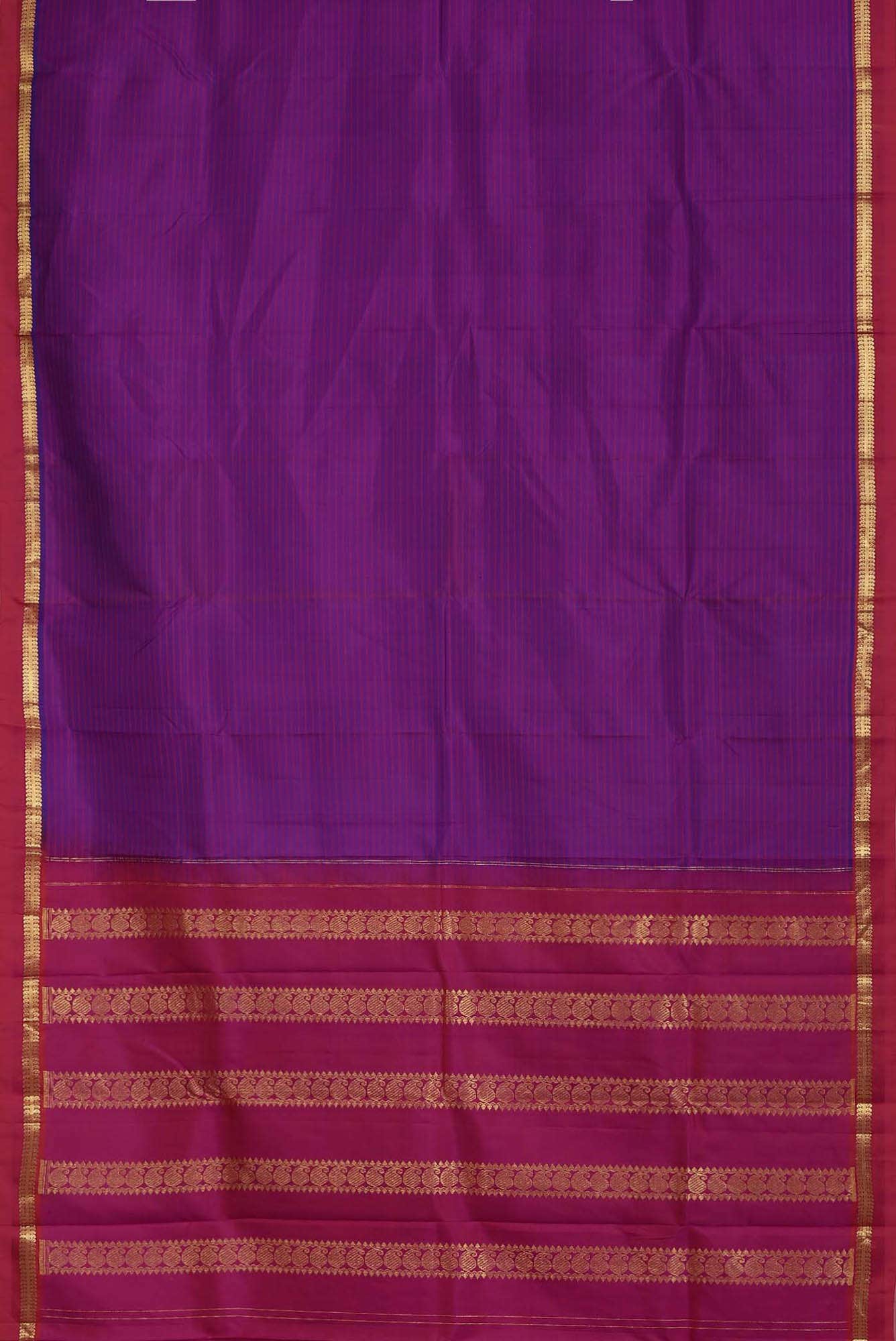Purple Kanchipuram Silk Saree