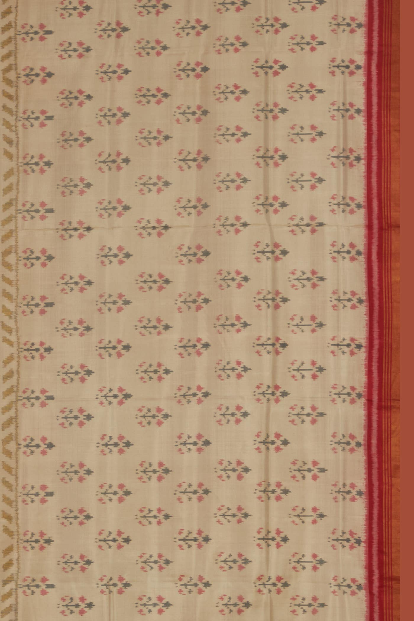 Cream Rajkot Patola Silk Saree
