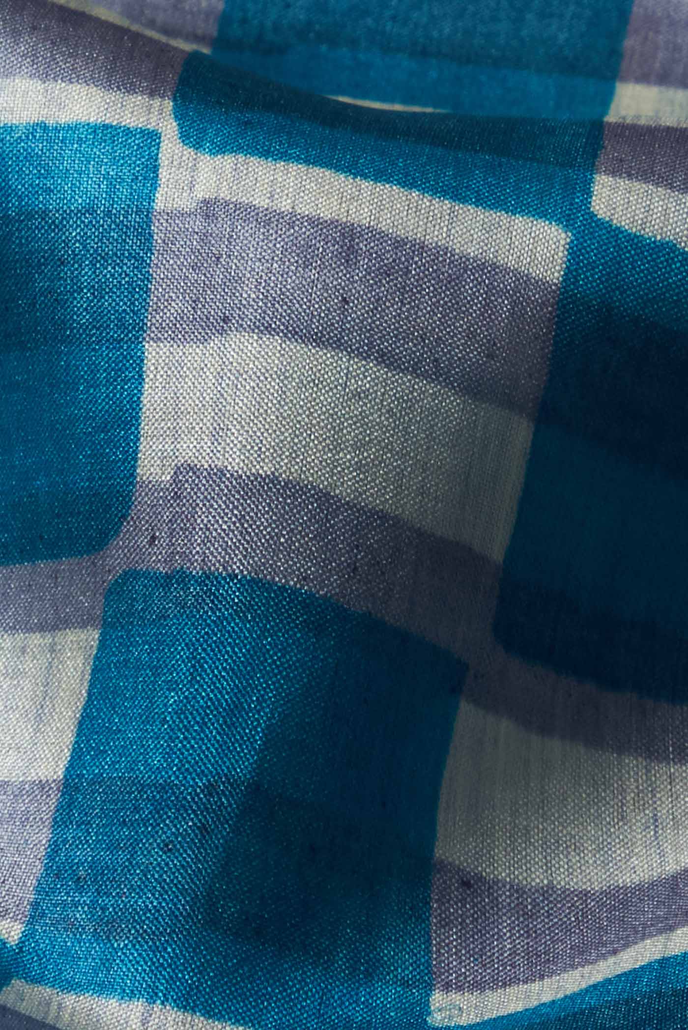 Blue Bhagalpuri Tussar Silk Saree