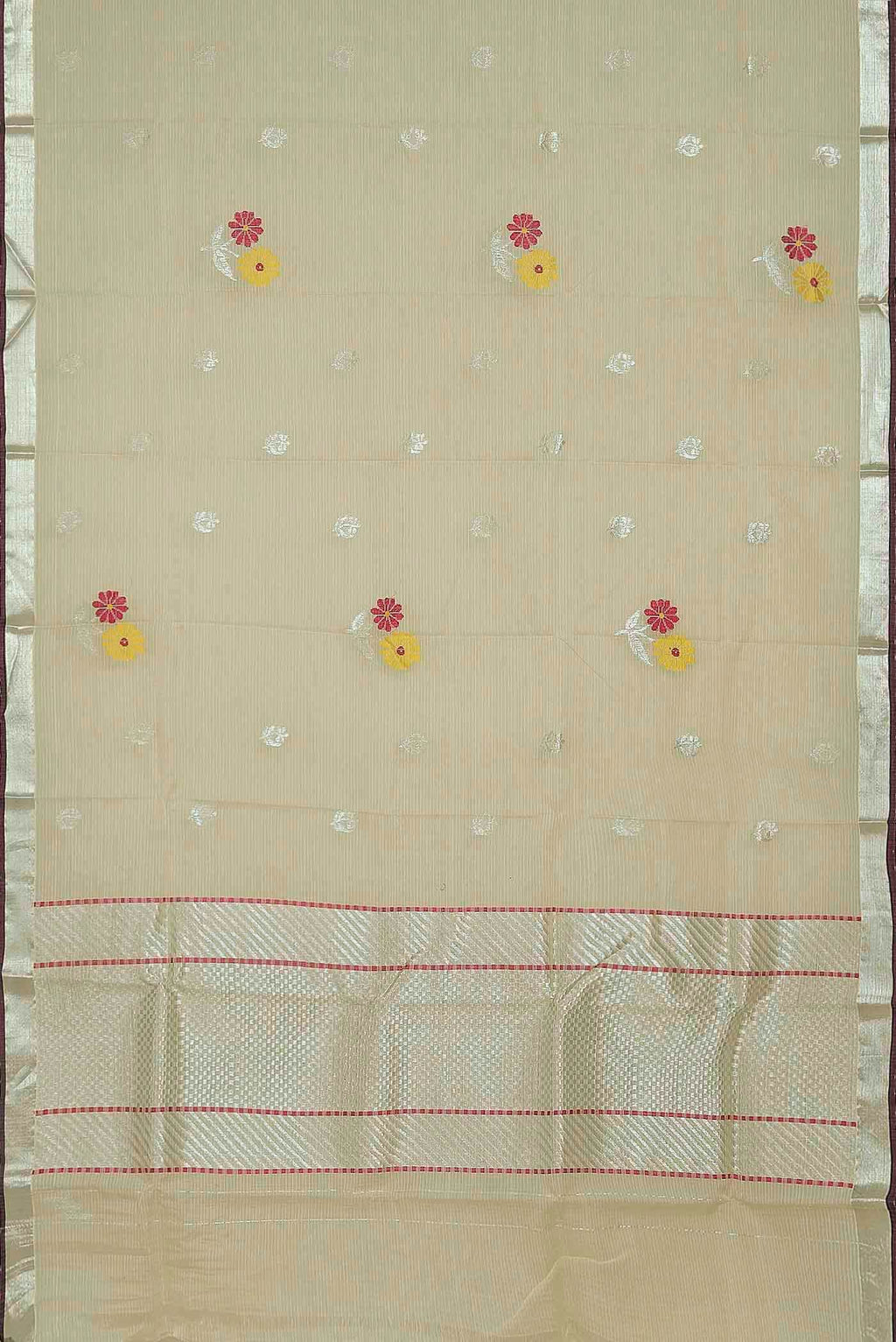 Yellow Kota Silk Saree