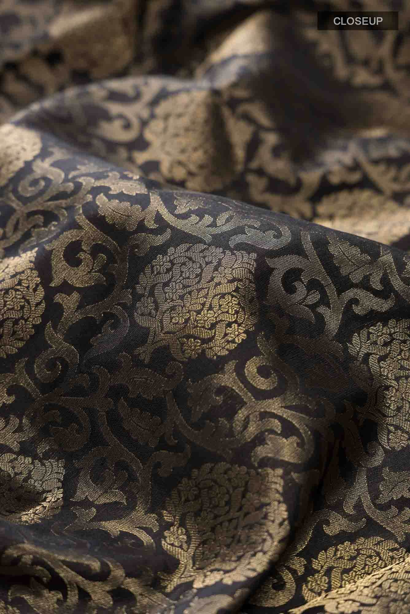 Black Soft Silk Saree