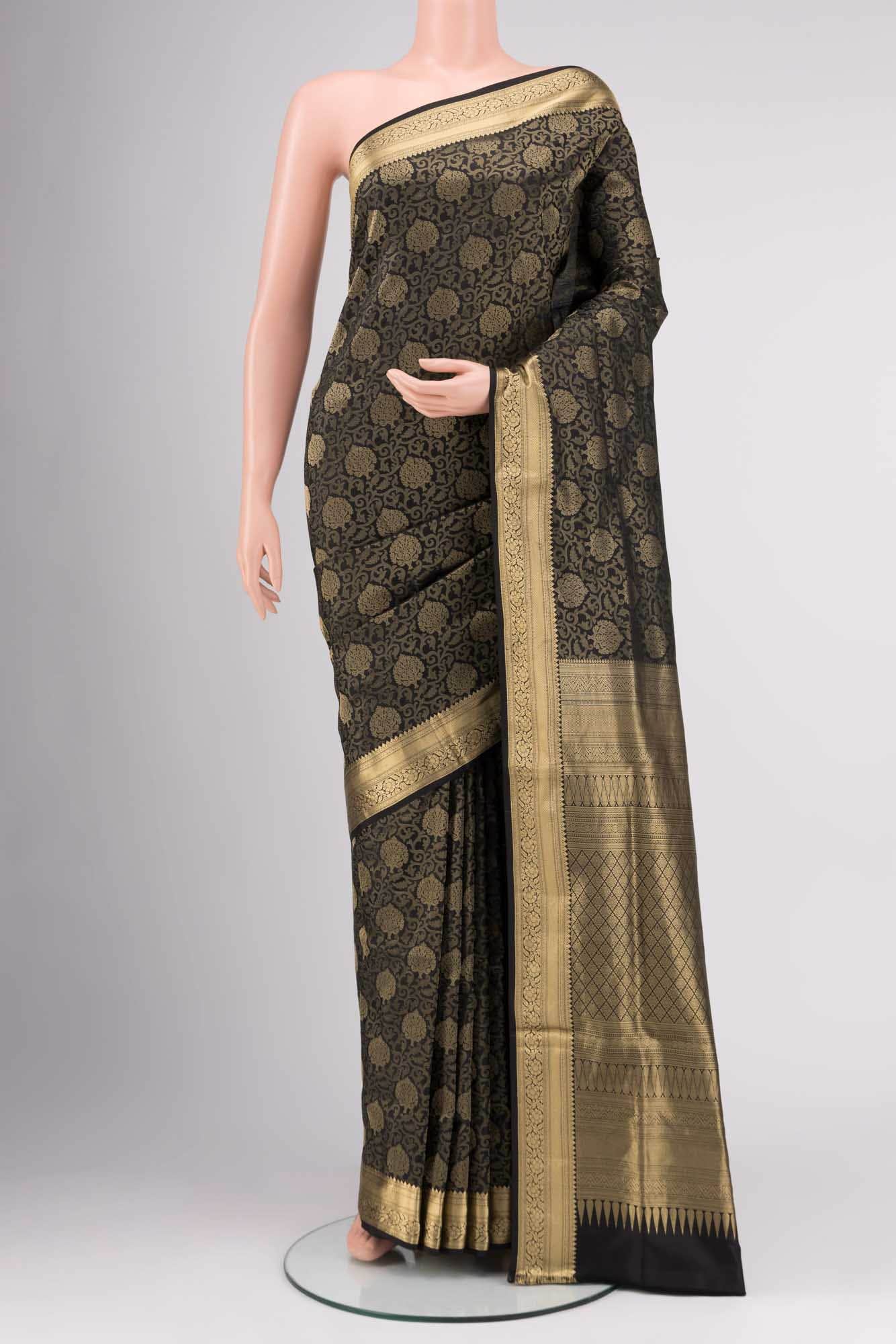 Black Soft Silk Saree
