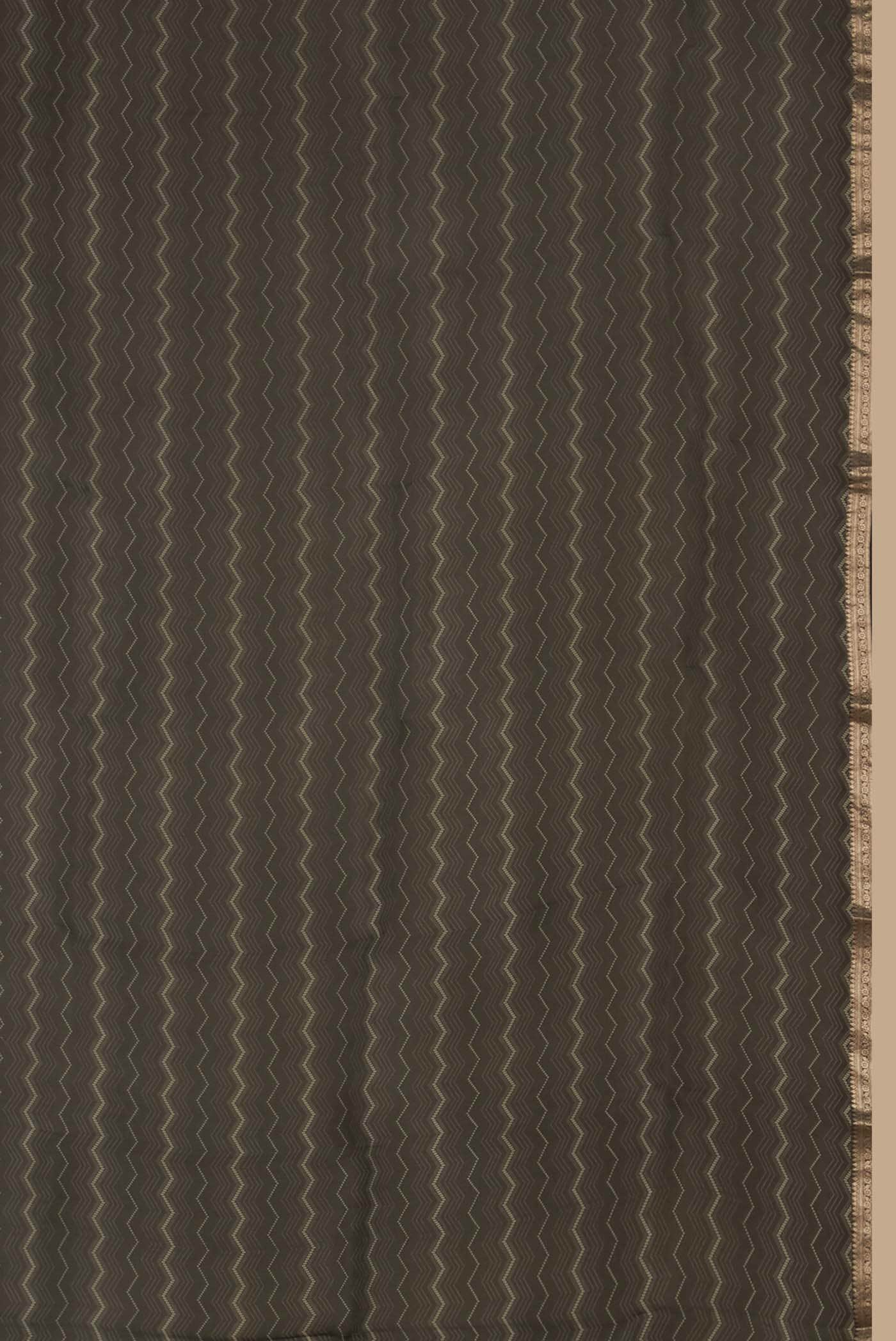 Black Organza Silk Saree