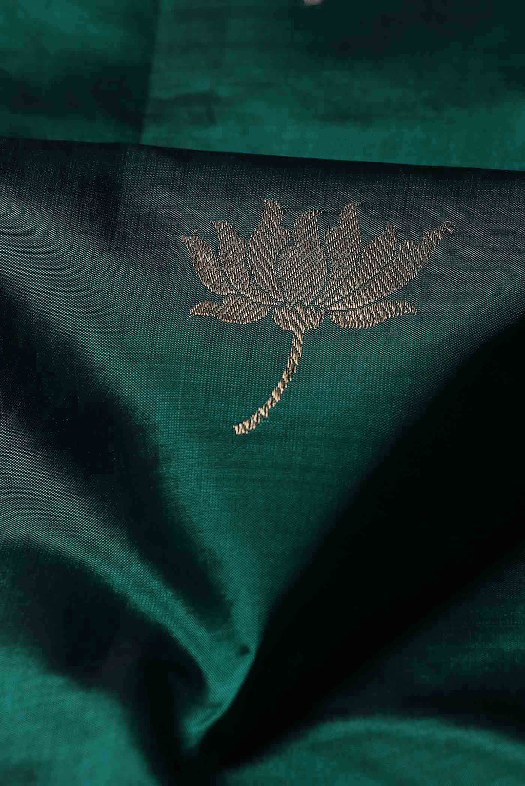 Green Banarasi Katan Silk Saree