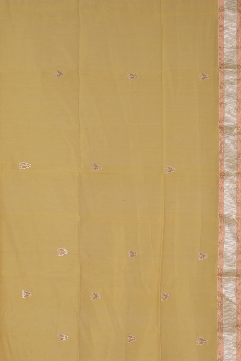 Yellow Maheshwari Silk Cotton Saree