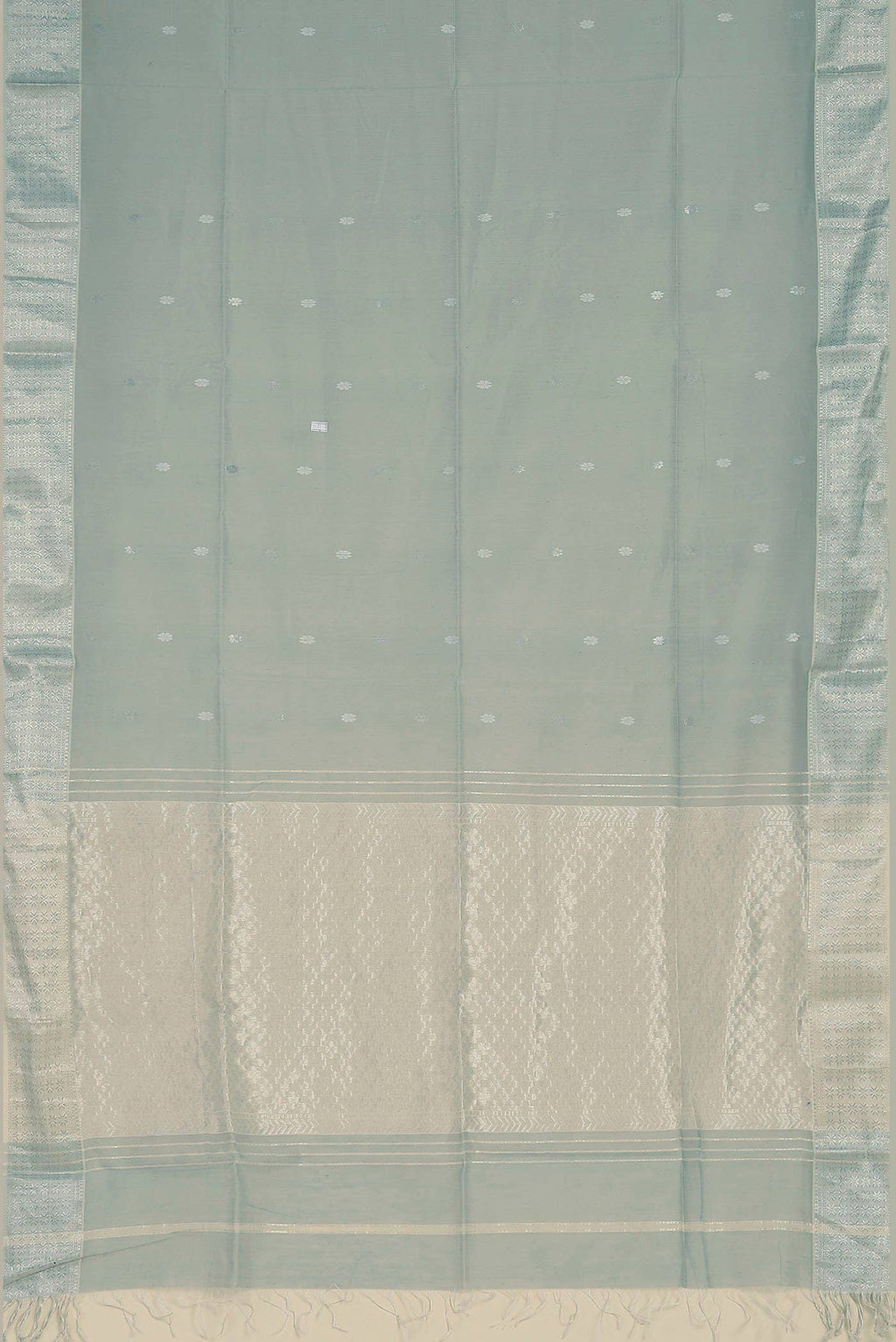 Green Maheshwari Silk Cotton Saree