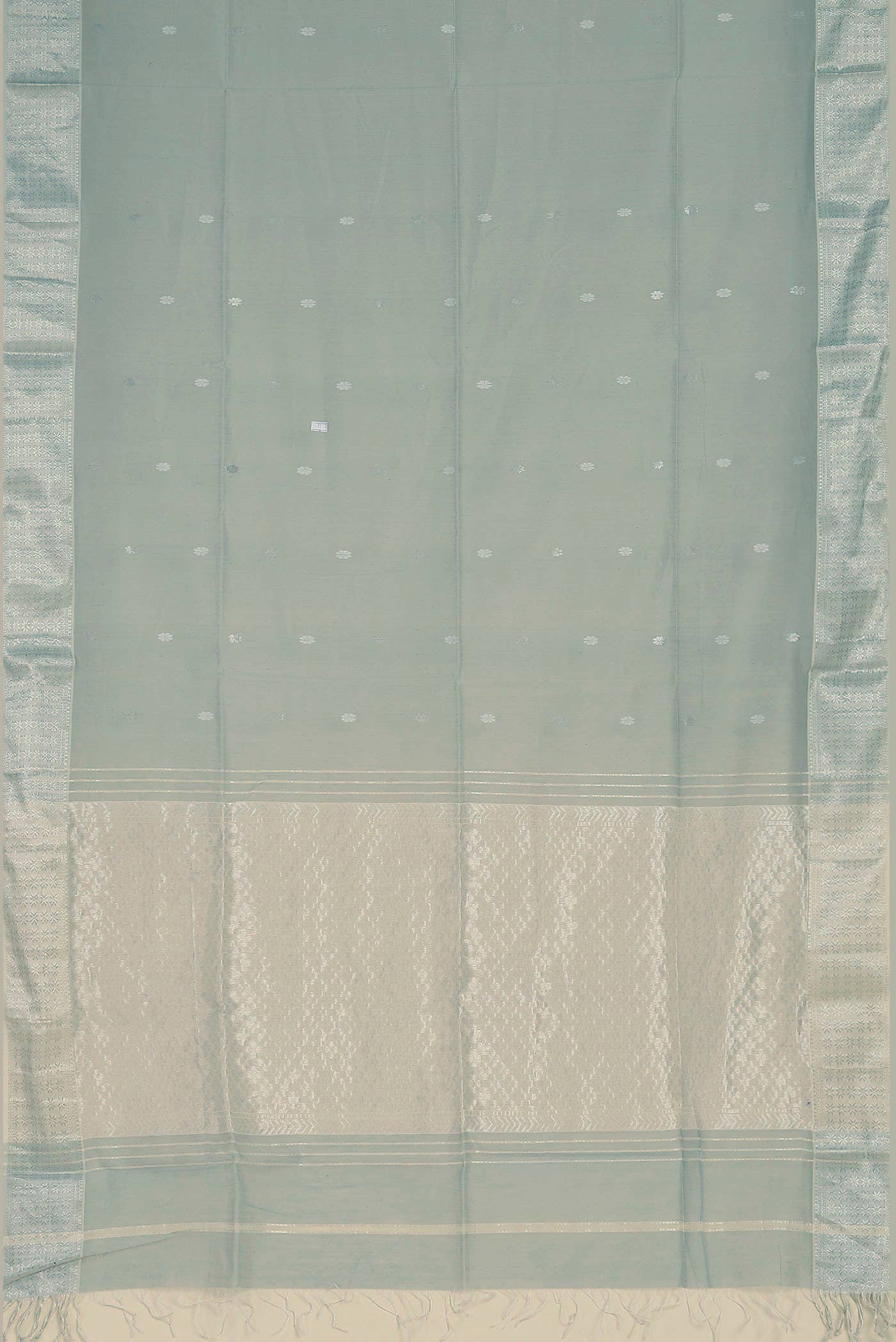 Green Maheshwari Silk Cotton Saree