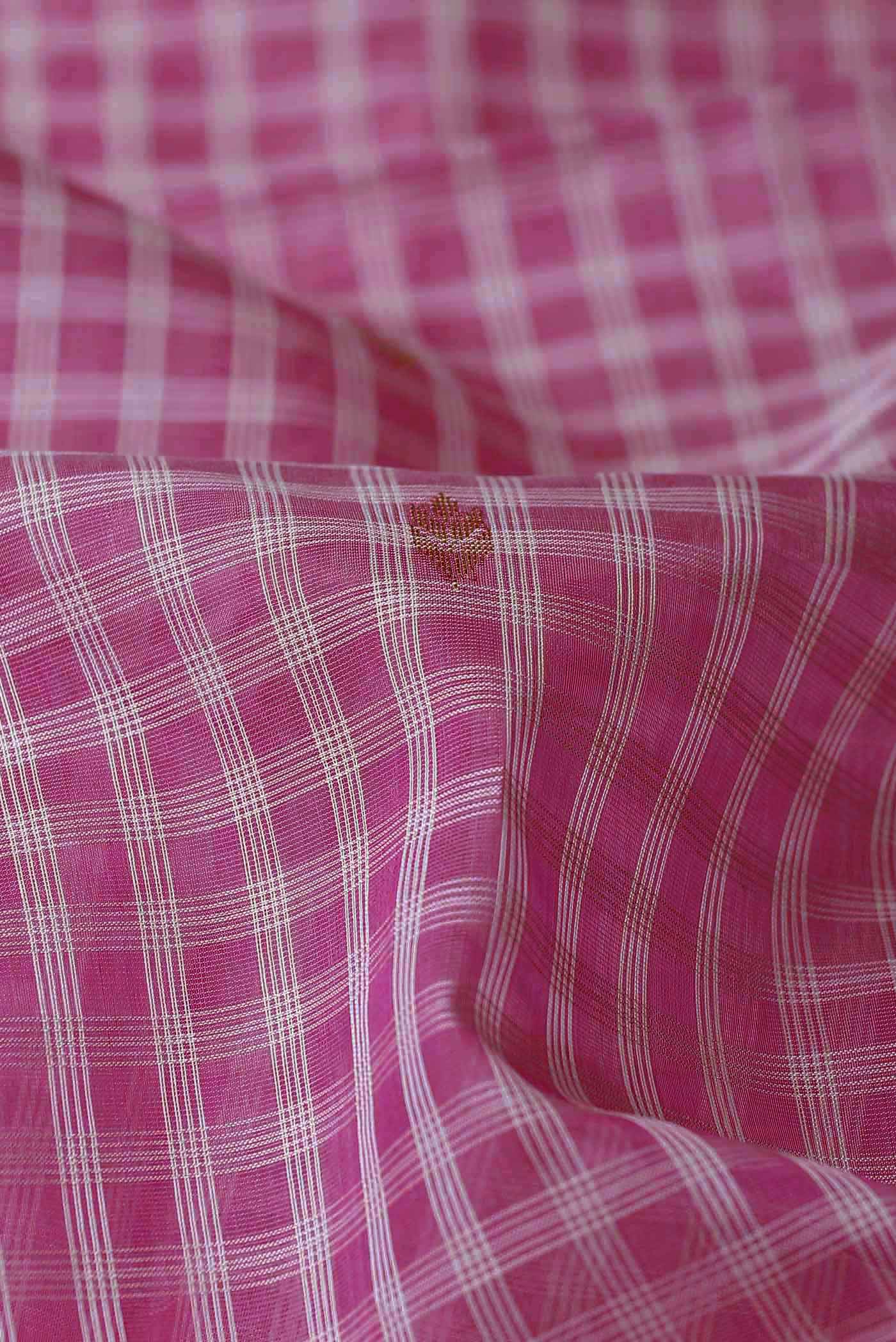 Pink Maheshwari Silk Saree