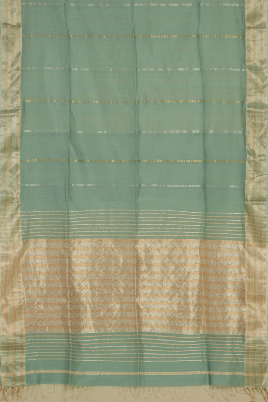 Light Blue Maheshwari Silk Cotton Saree