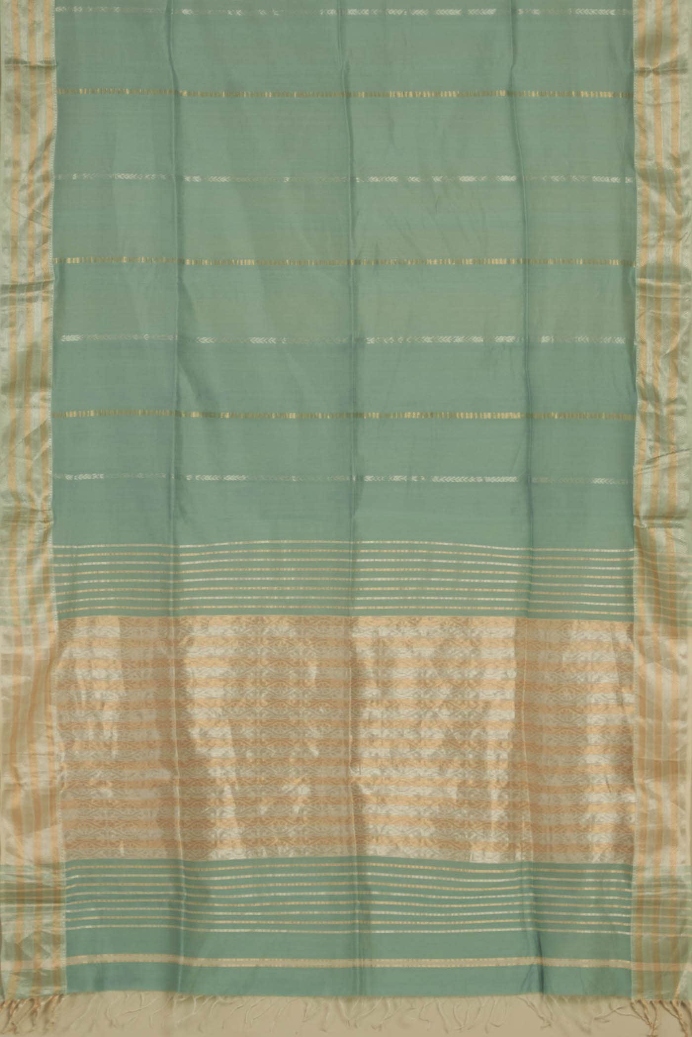 Light Blue Maheshwari Silk Cotton Saree
