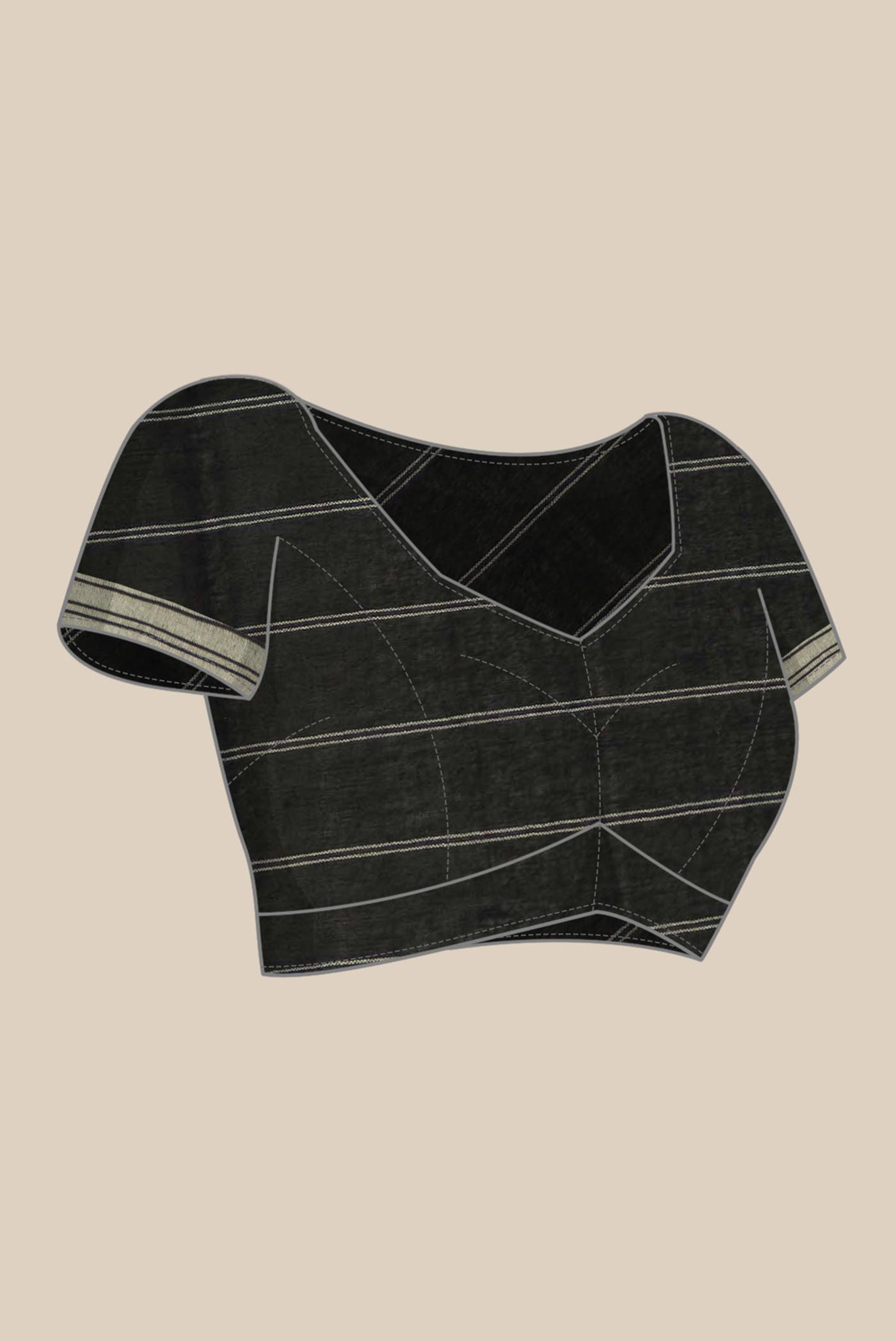 Black Bengal Cotton Saree