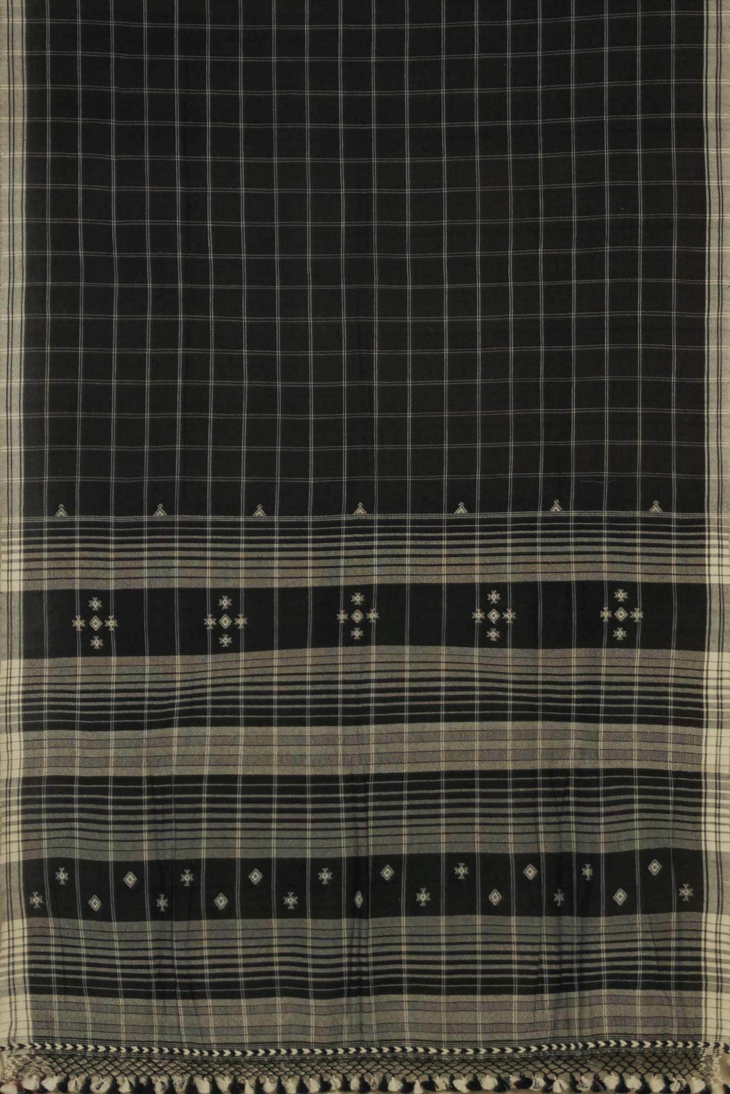 Black Bengal Cotton Saree