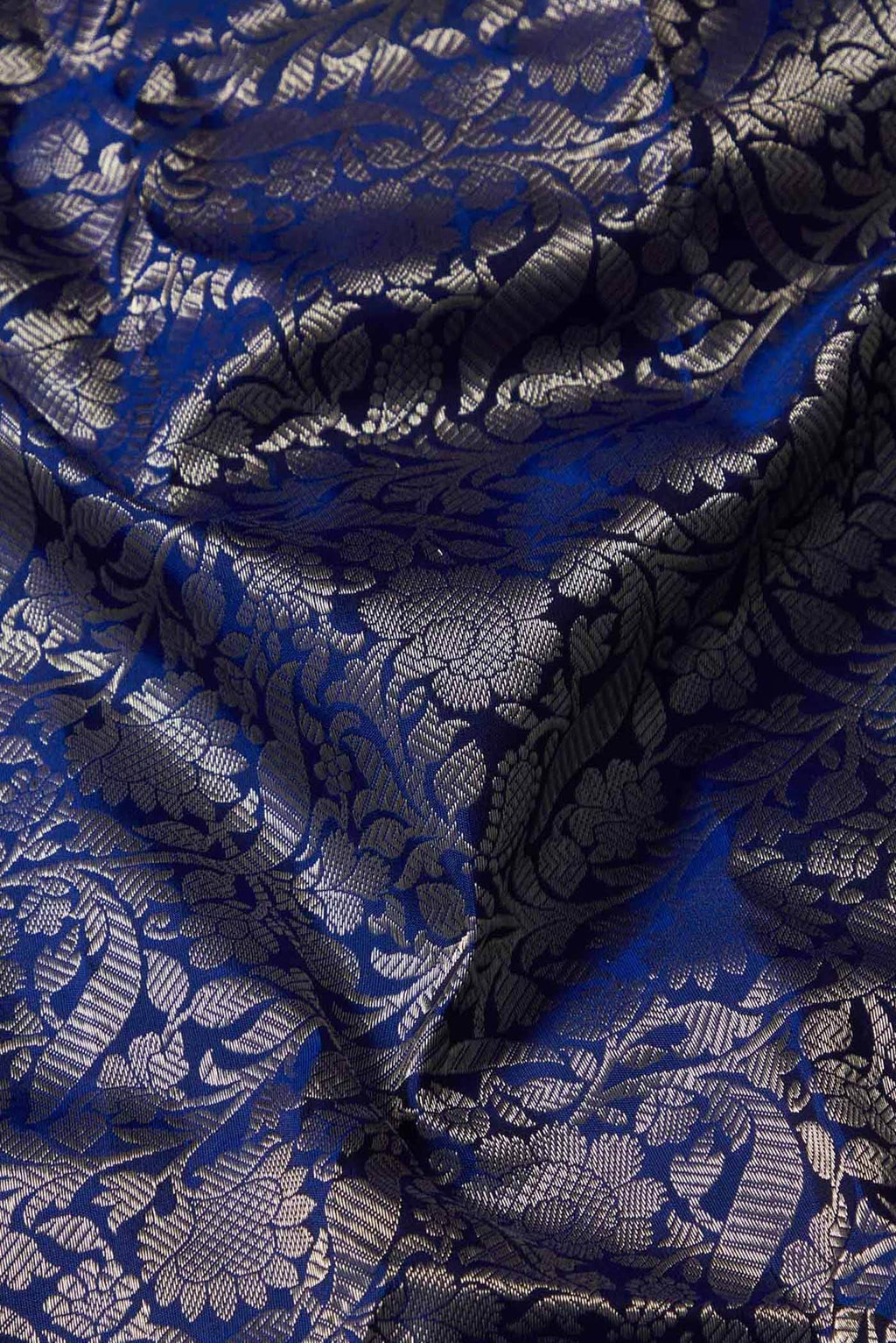 Blue Gadwal Silk Saree
