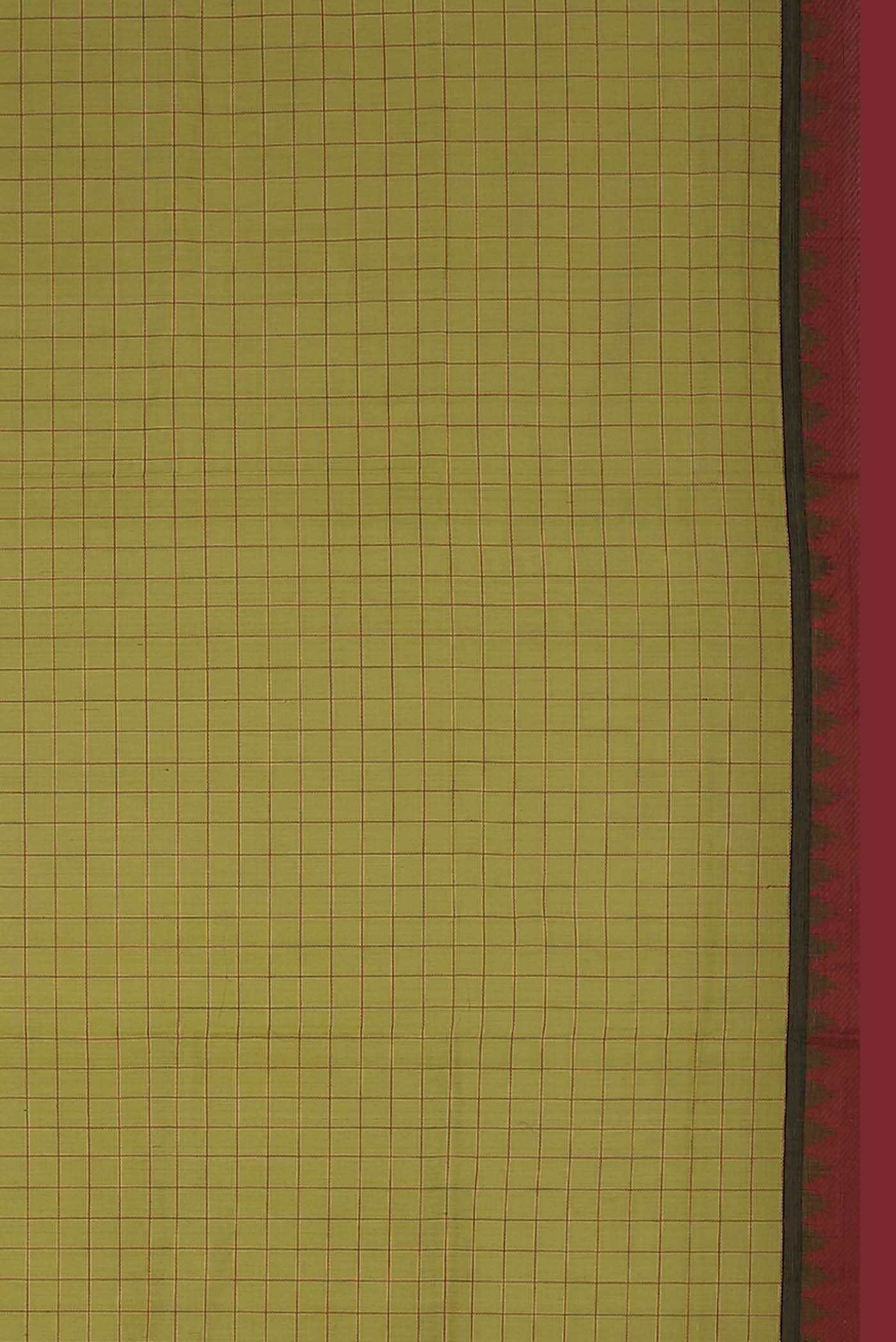Green Cotton Saree