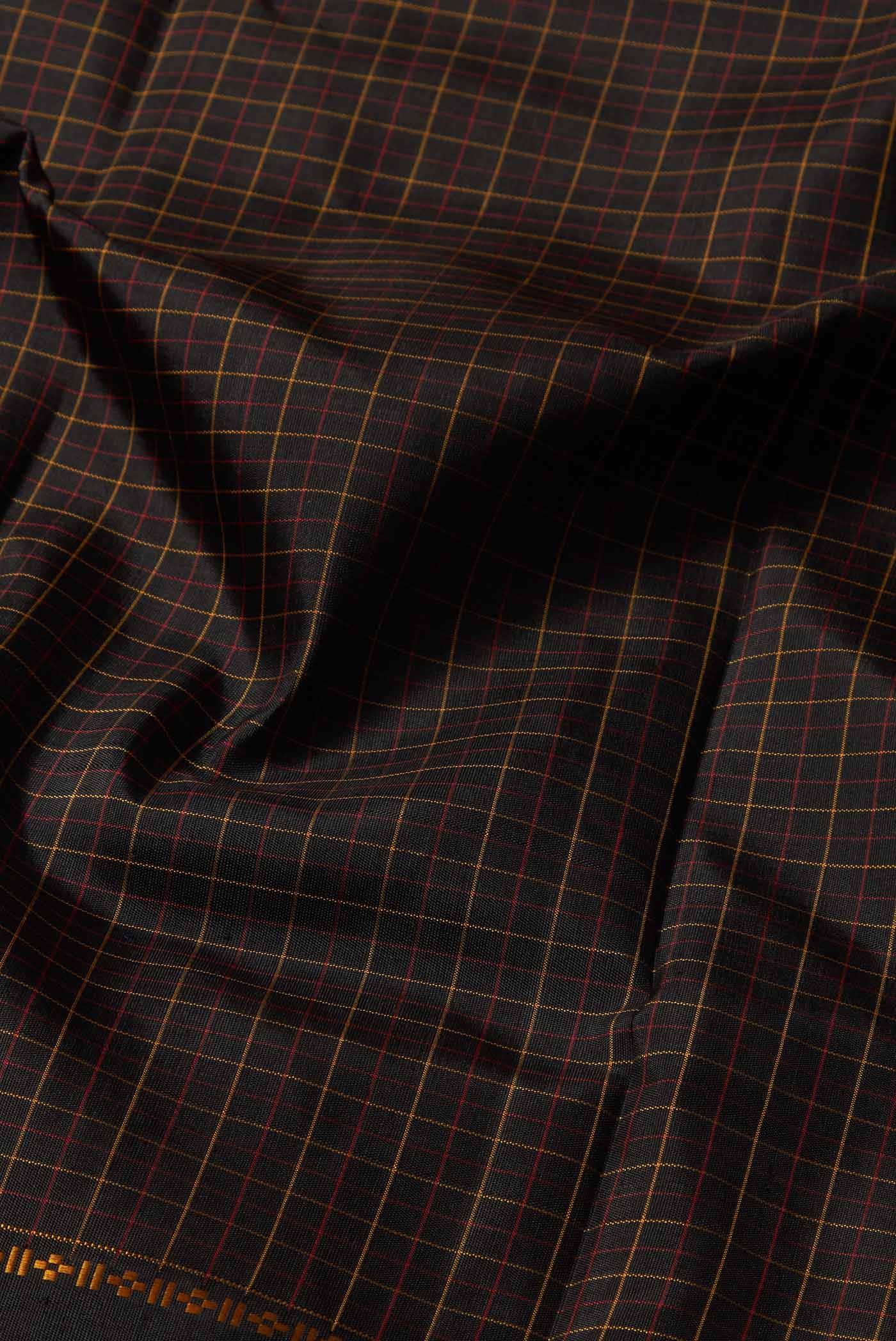 Black Kanchipuram Silk Saree