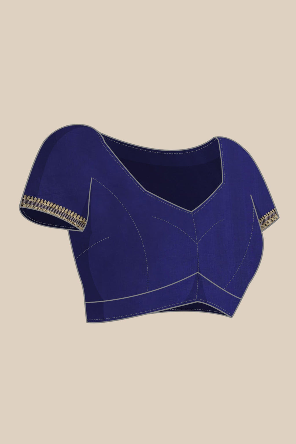 Blue Assam Silk Saree