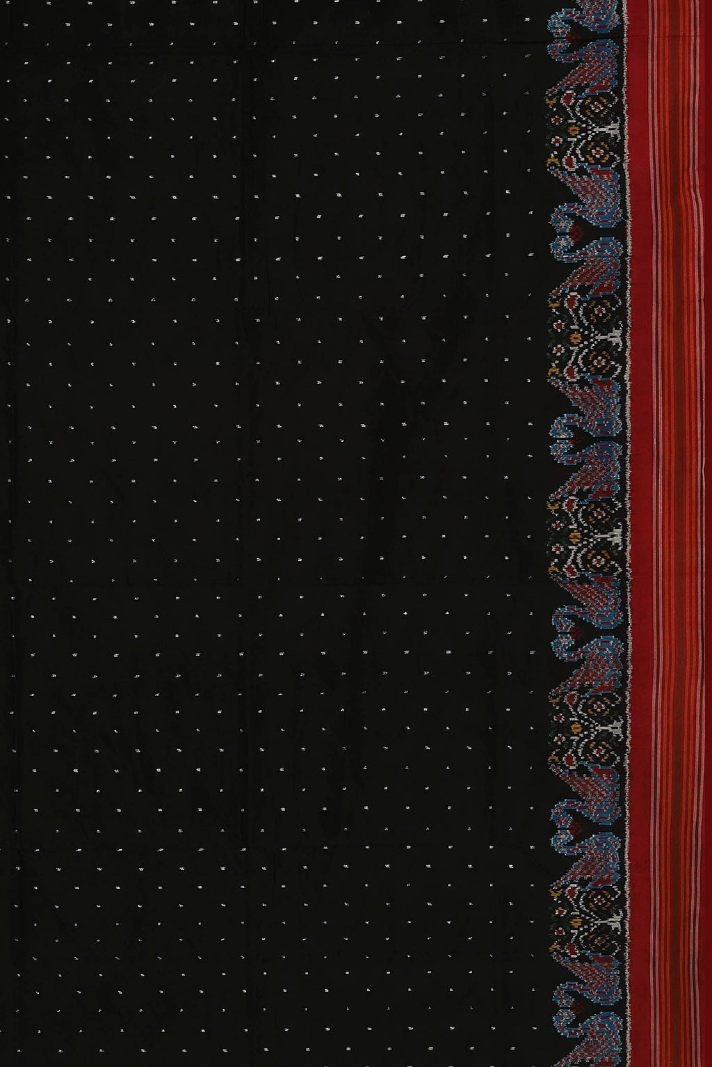 Black Pochampally Silk Saree