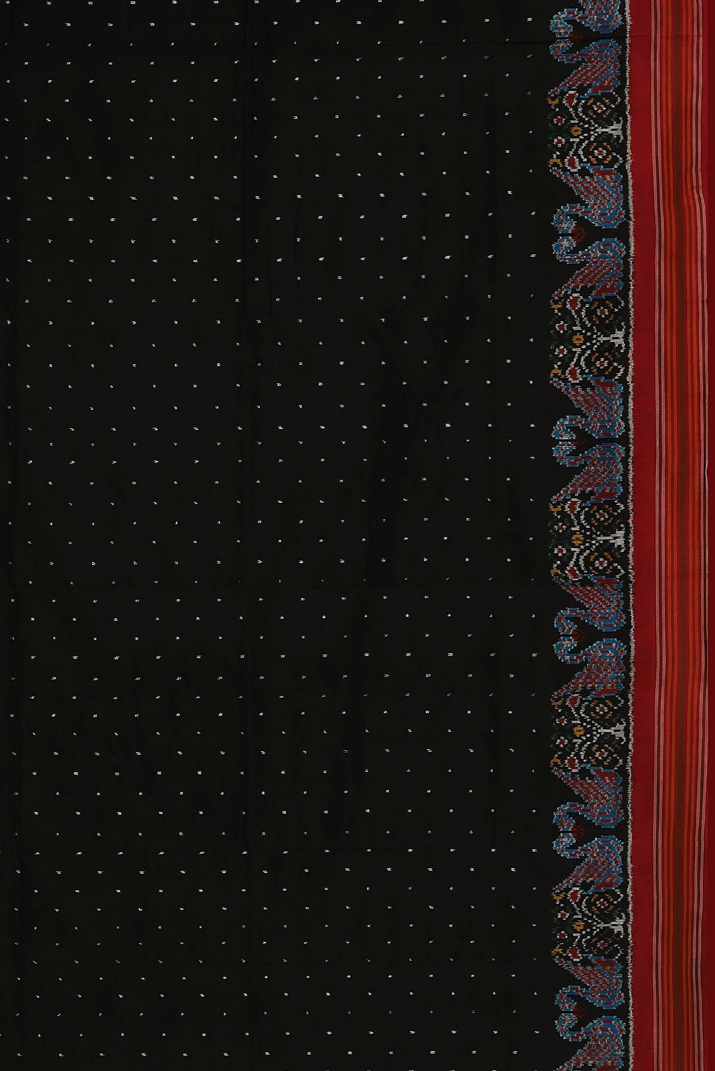 Black Pochampally Silk Saree