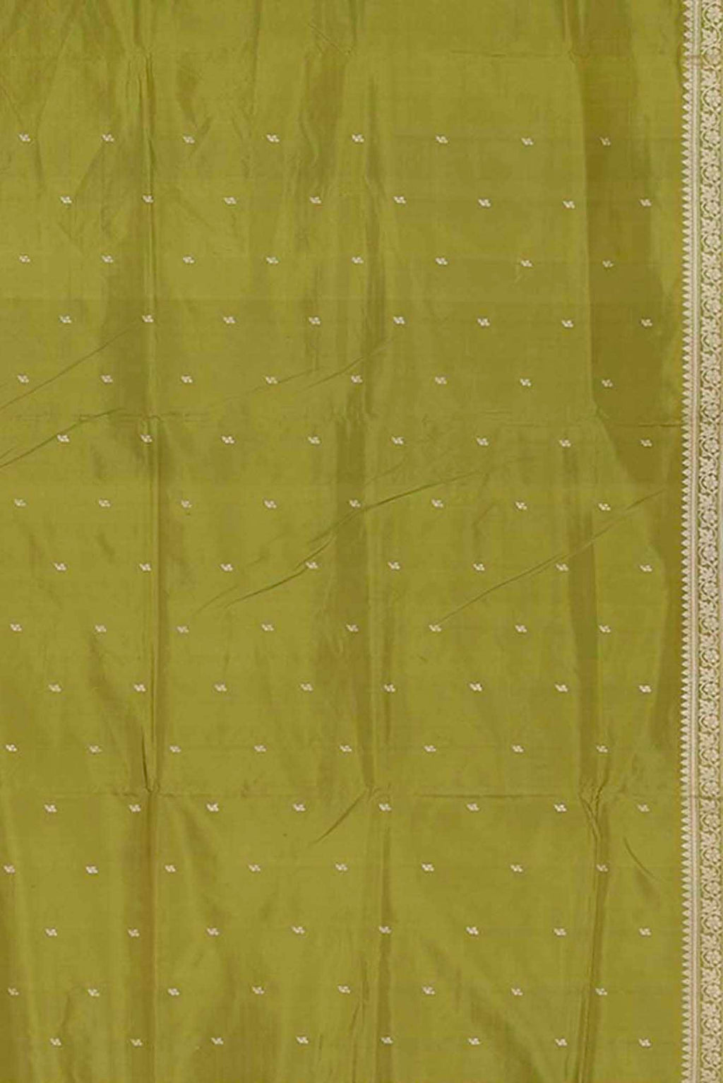 Green Banarasi Katan Silk Saree