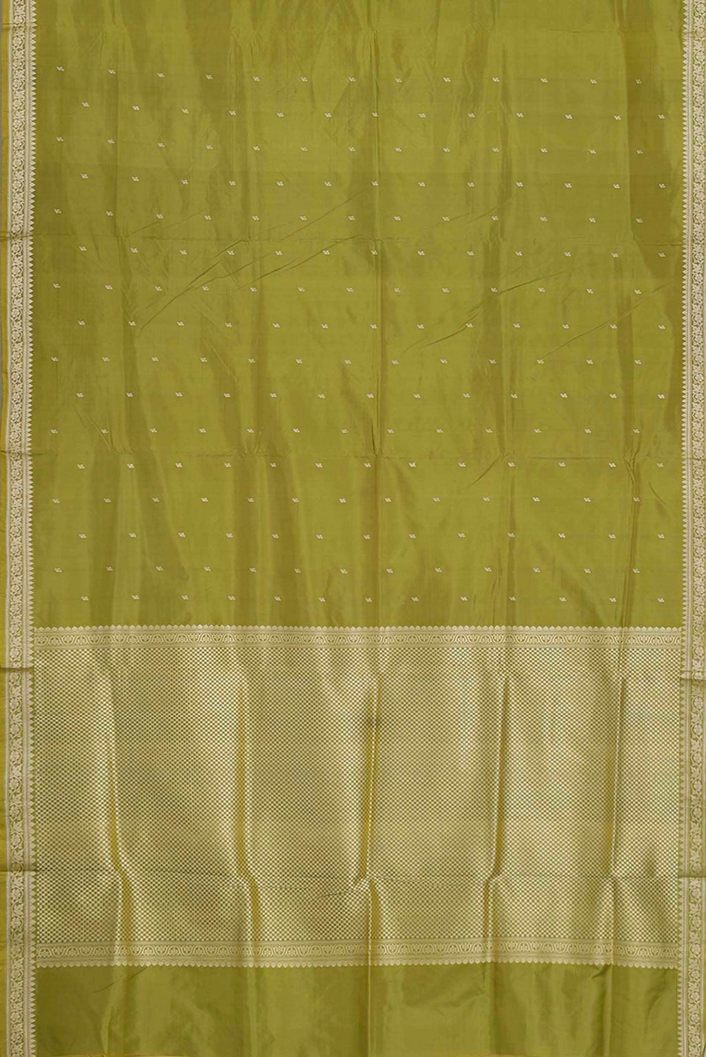 Green Banarasi Katan Silk Saree