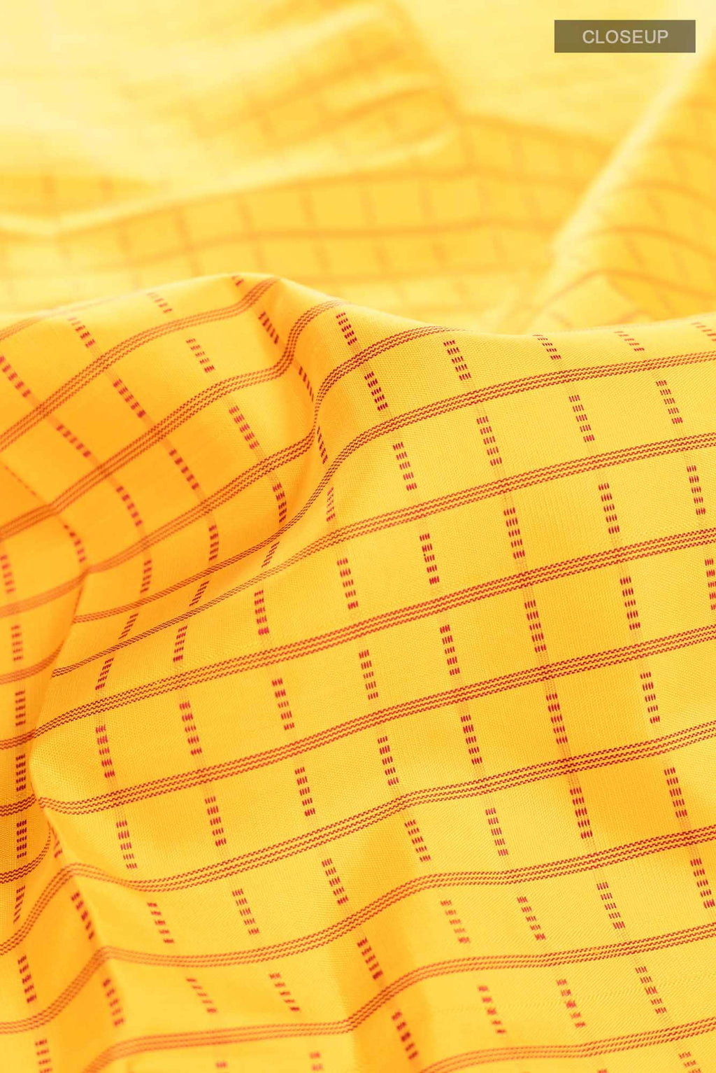 Pure Silk Pure Zari Yellow Kanchipuram Saree
