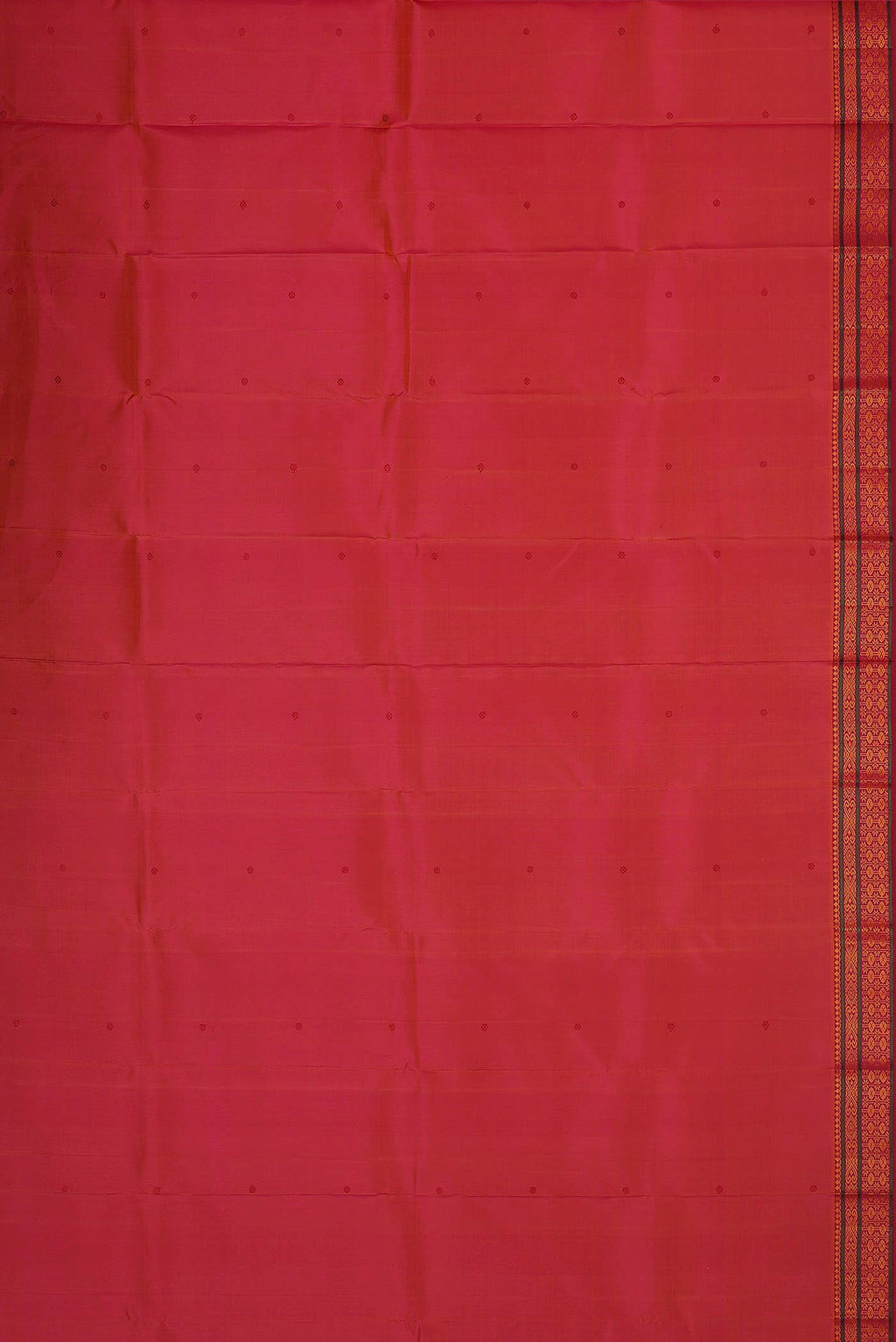 Coral Kanchipuram Silk Saree