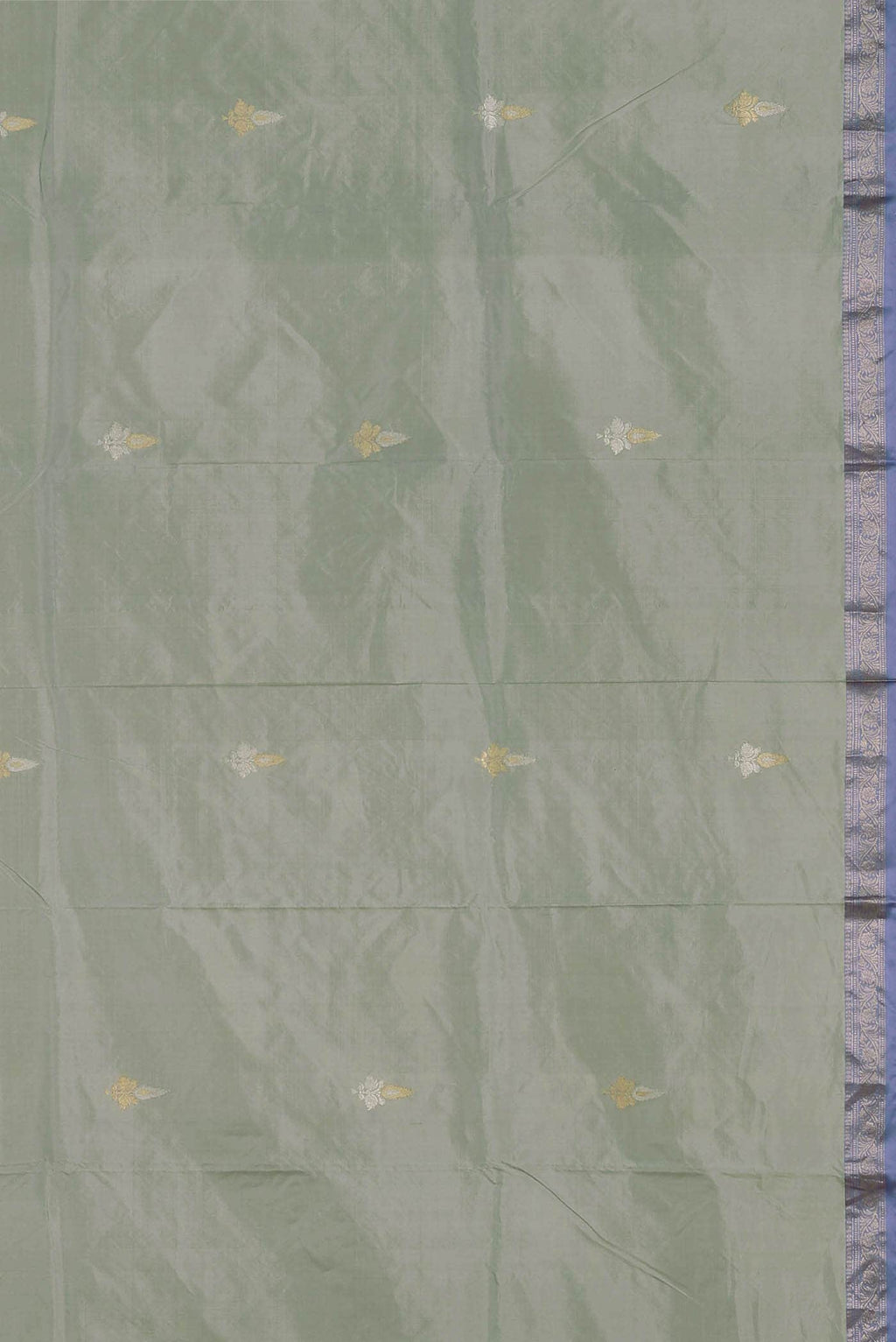 Blue Banarasi Katan Silk Saree