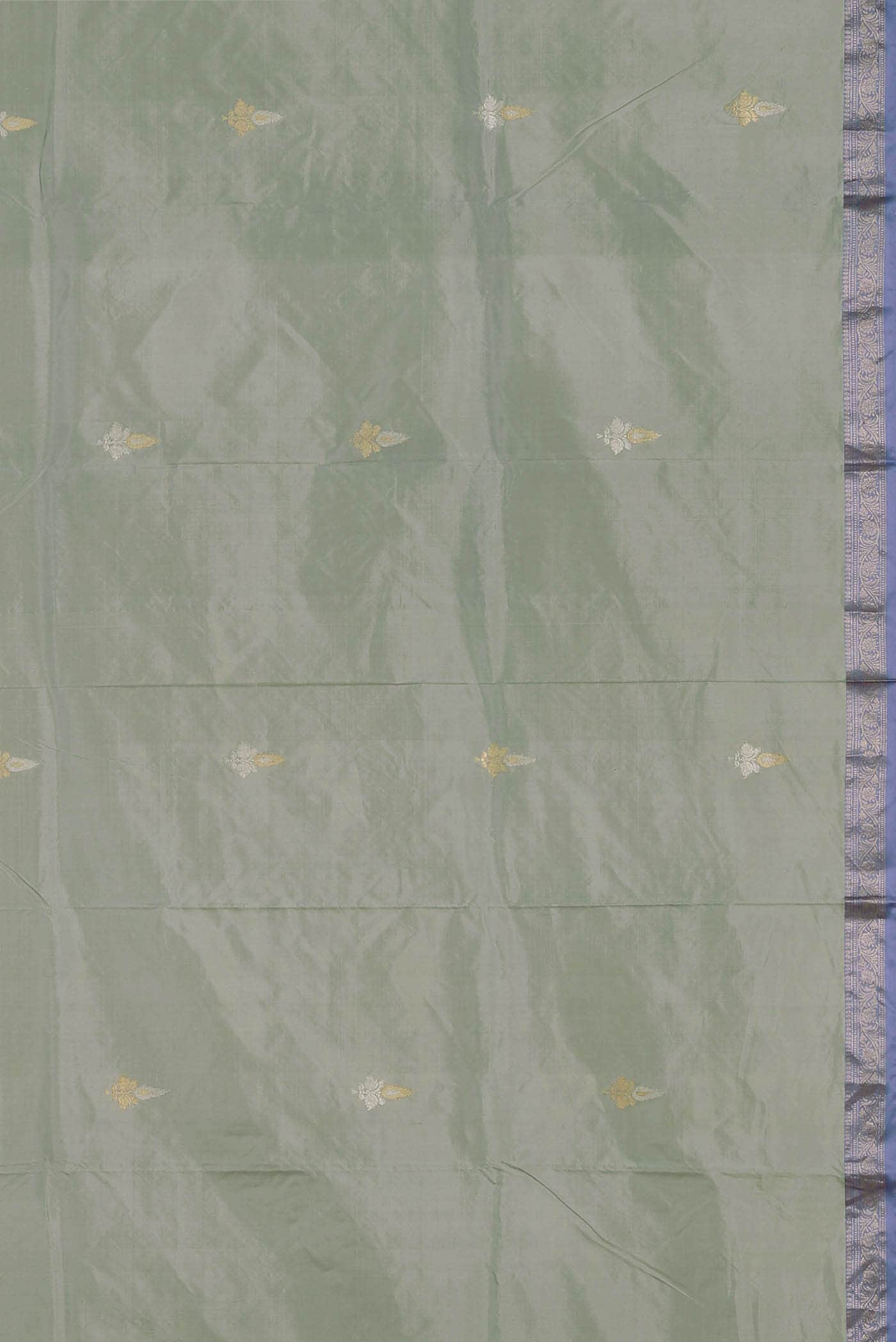 Blue Banarasi Katan Silk Saree